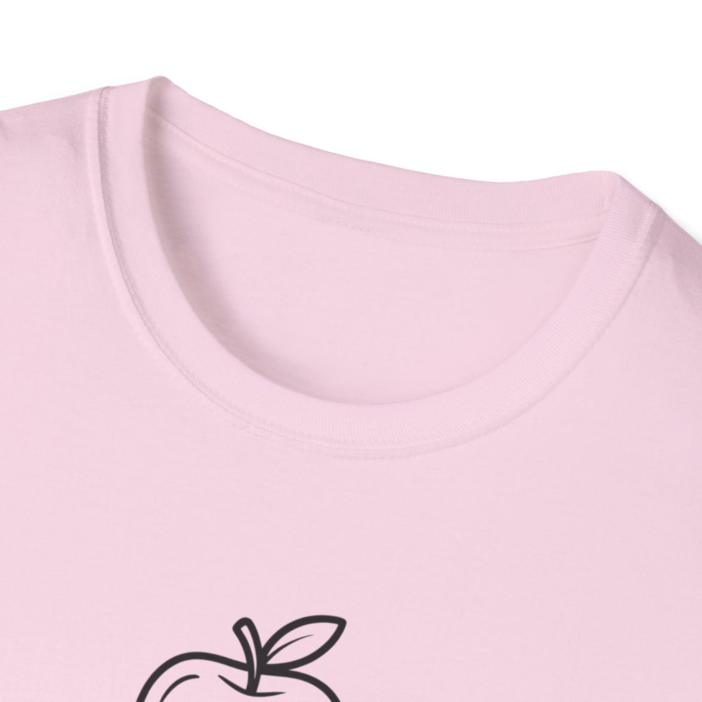 Teacher Apple Stack T‑Shirt — Minimalist Books & Apple Tee for Educators
