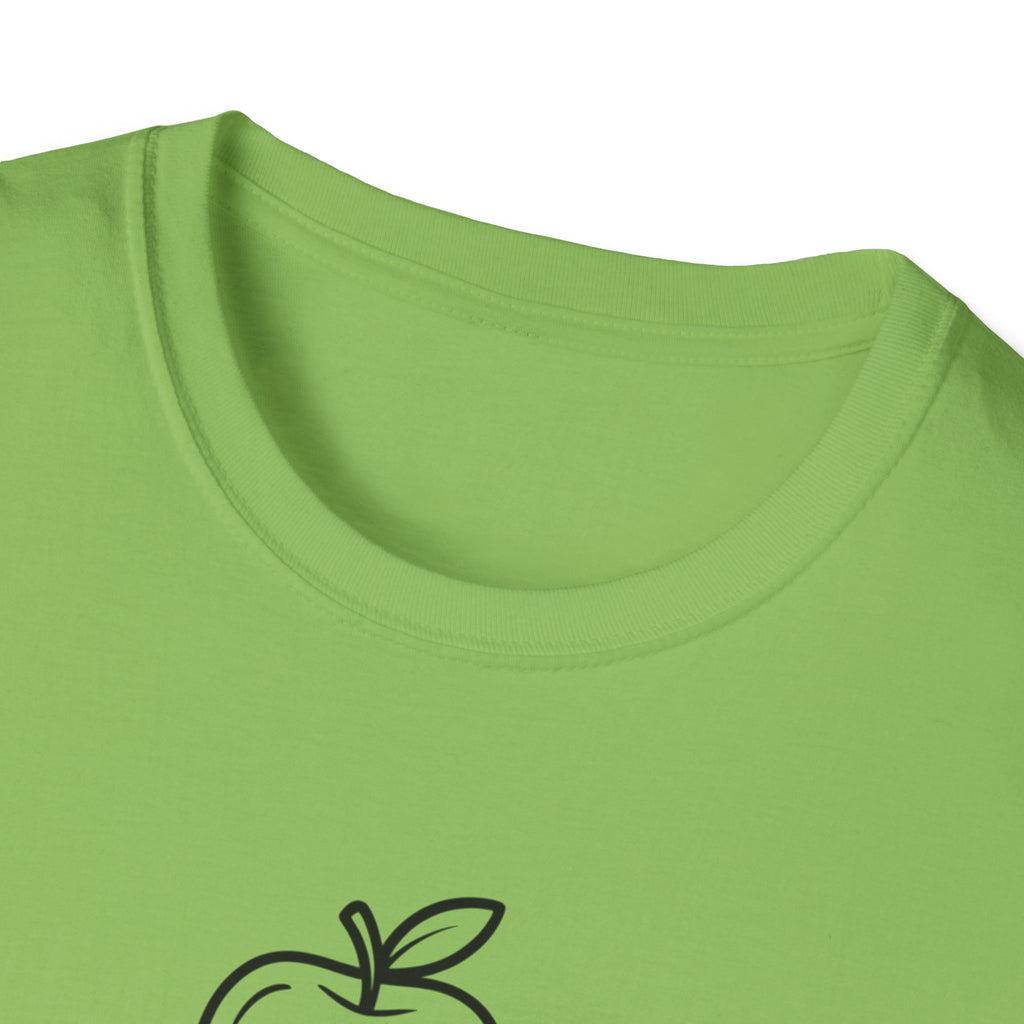 Teacher Apple Stack T‑Shirt — Minimalist Books & Apple Tee for Educators