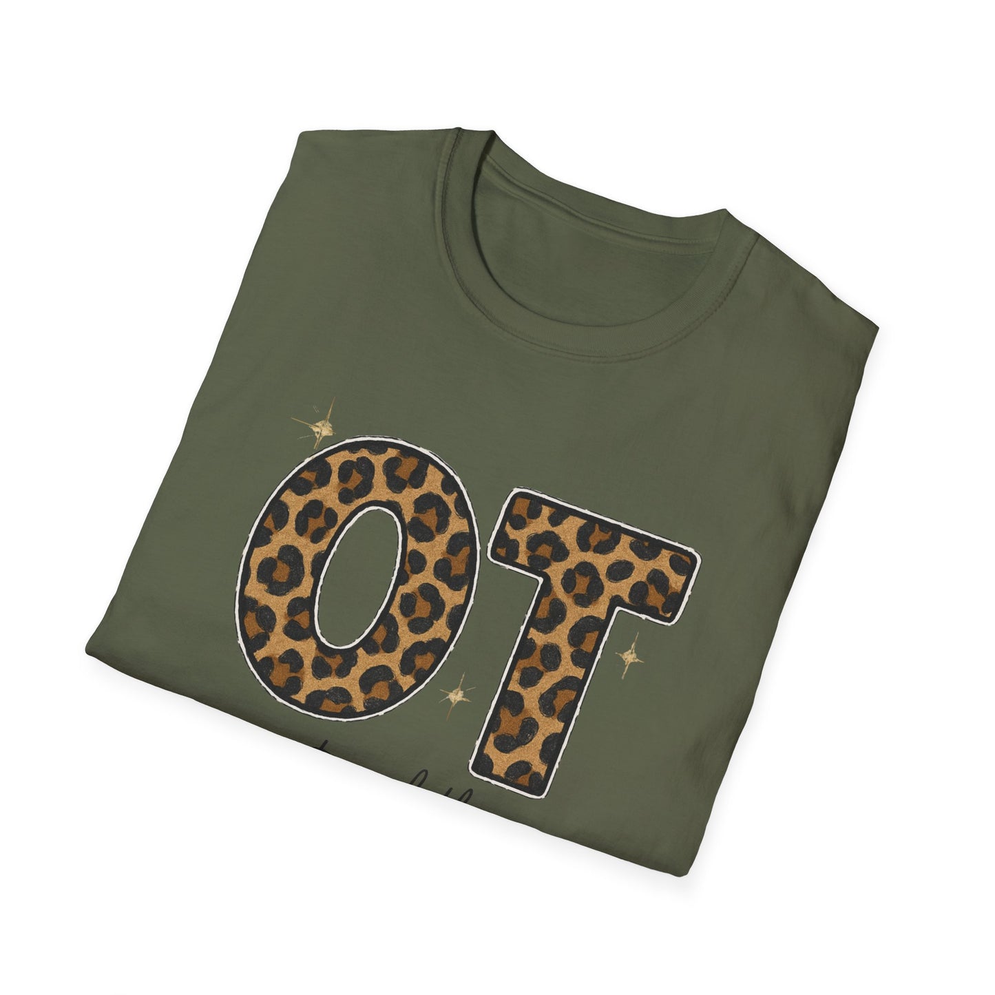 OT Leopard Print Occupational Therapy T-Shirt