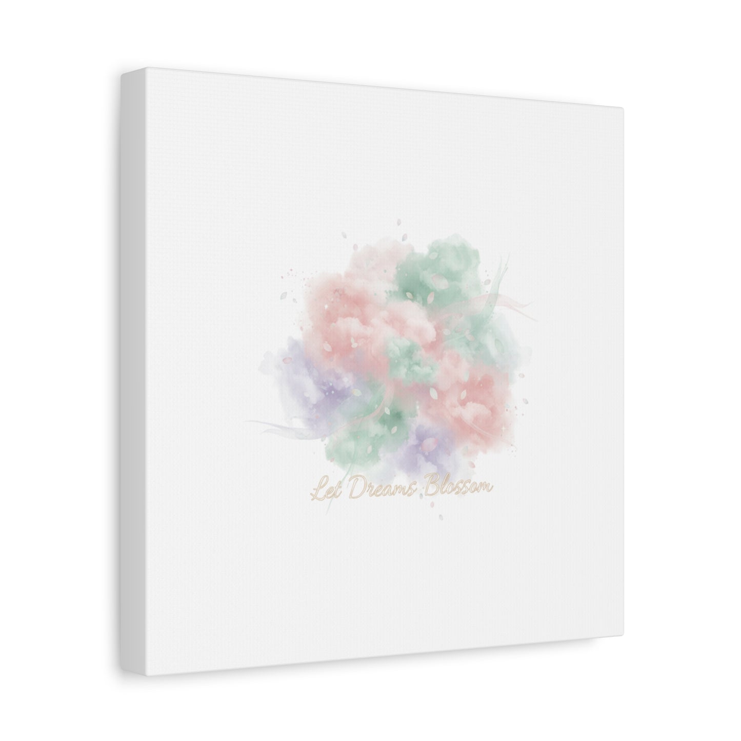 Dreamy Pastel Blossom Canvas | Matte Stretched Wall Art, pastel winter design