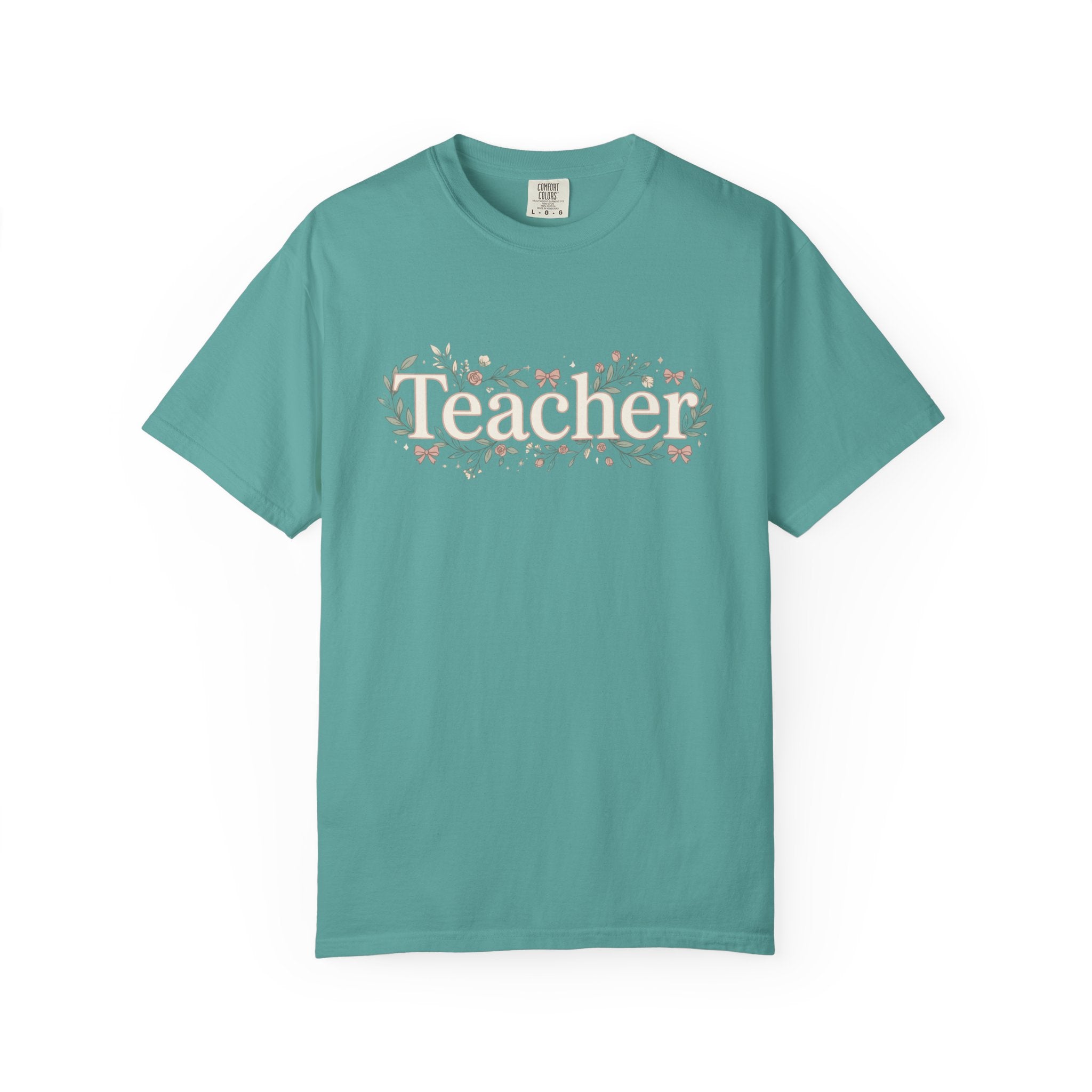 Teacher Floral T‑Shirt