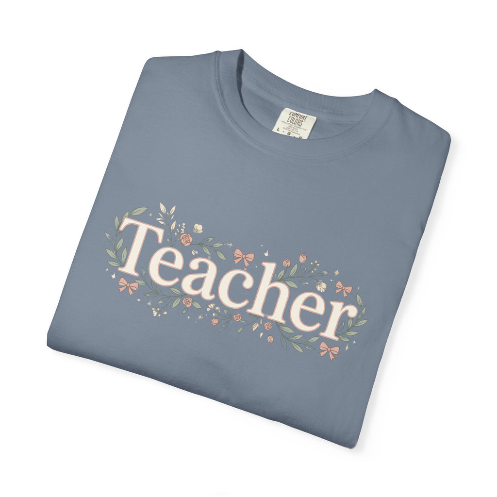Teacher Floral T‑Shirt