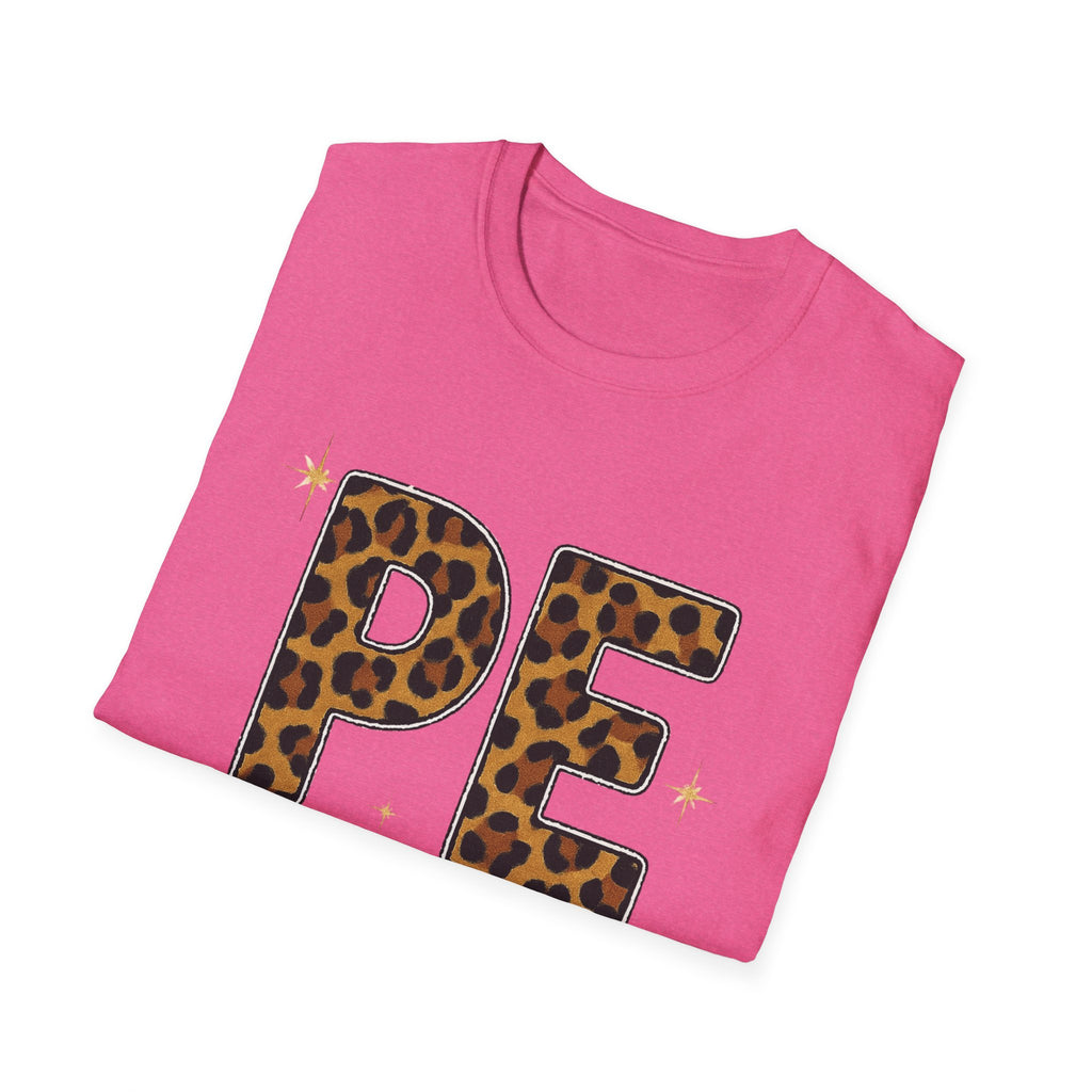 PE Leopard Print Physical Education T-Shirt — Cute PE Teacher Tee