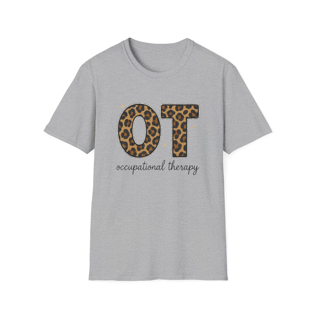 OT Leopard Print Occupational Therapy T-Shirt