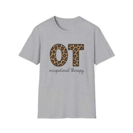 OT Leopard Print Occupational Therapy T-Shirt