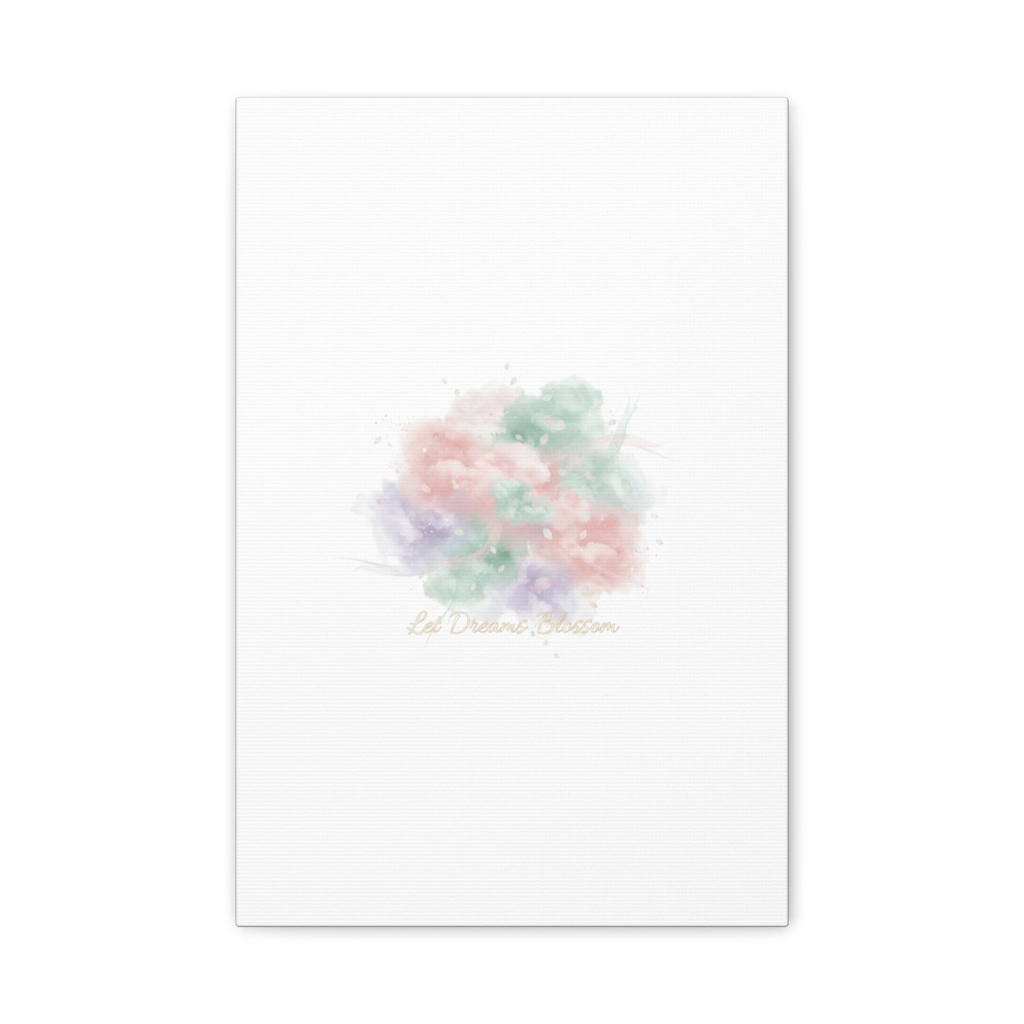 Dreamy Pastel Blossom Canvas | Matte Stretched Wall Art, pastel winter design
