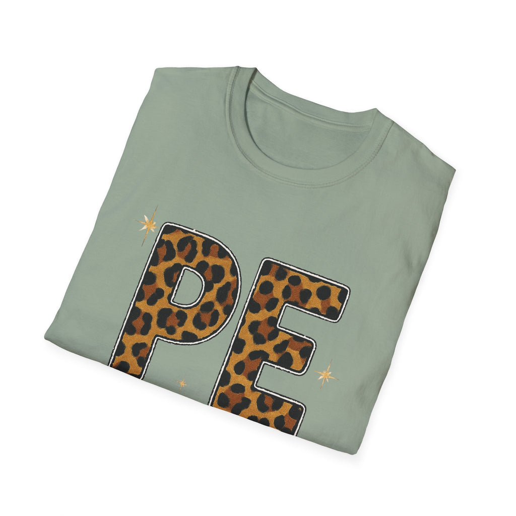 PE Leopard Print Physical Education T-Shirt — Cute PE Teacher Tee