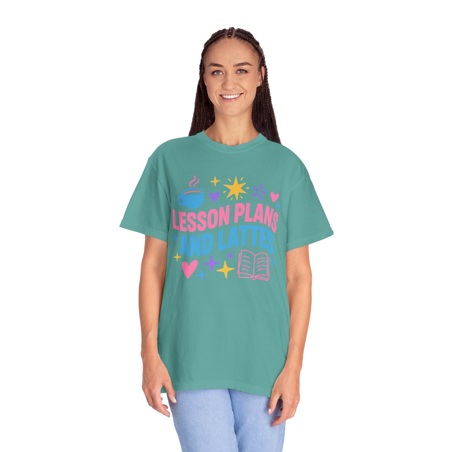 Lesson Plans and Lattes Teacher T-Shirt
