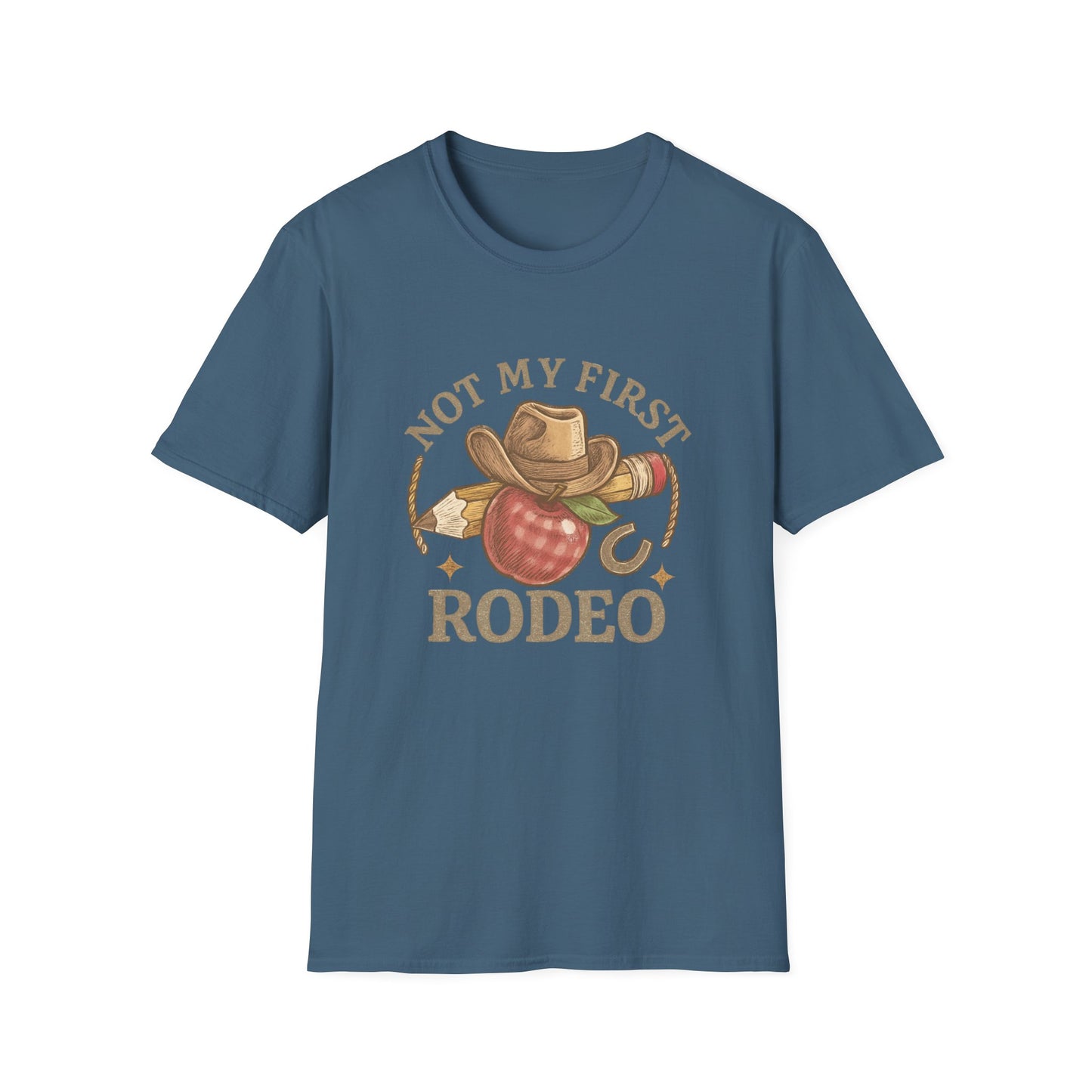 Not My First Rodeo T-Shirt — Vintage Cowboy Rodeo Tee