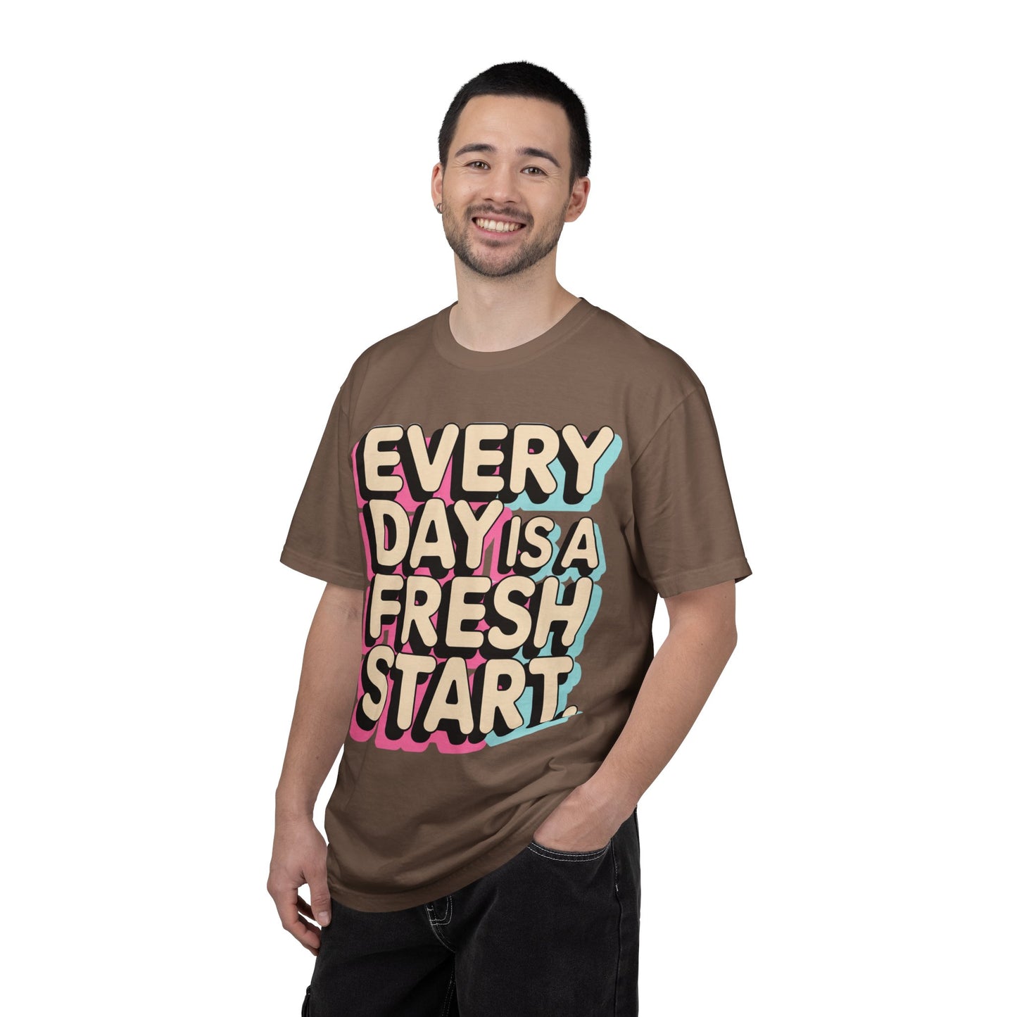 Every Day Is a Fresh Start Shirt | Comfort Colors 1717 Tee | Positive Teacher Shirt | Encouraging Graphic T-Shirt