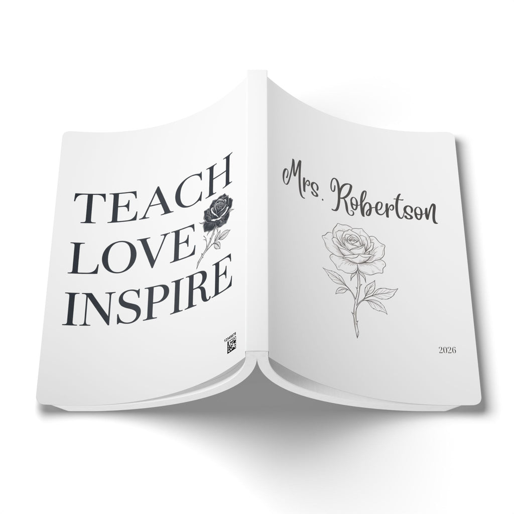 Personalized Name Floral Softcover Journal
