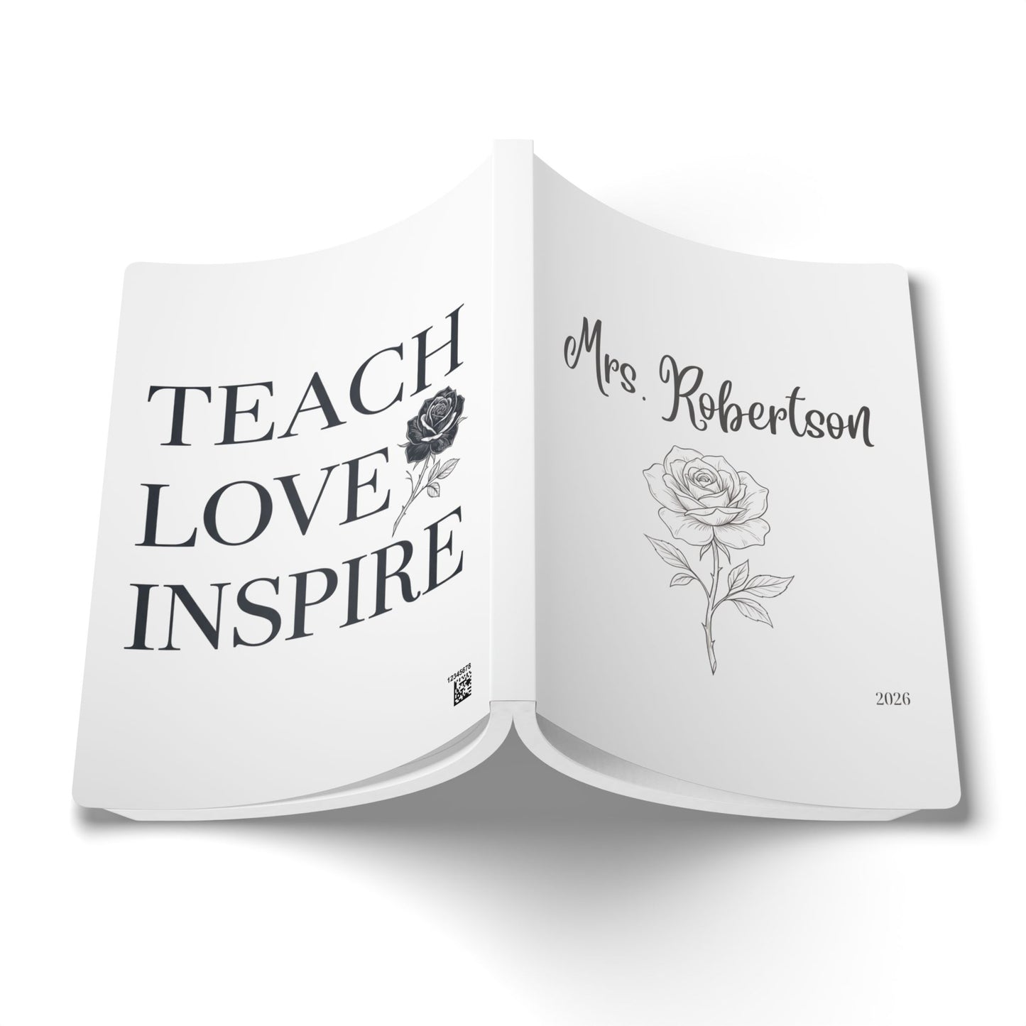 Personalized Name Floral Softcover Journal