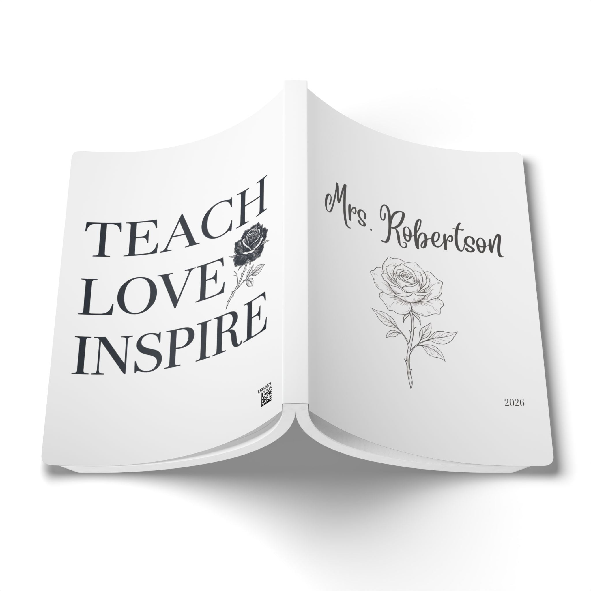 Personalized Name Floral Softcover Journal