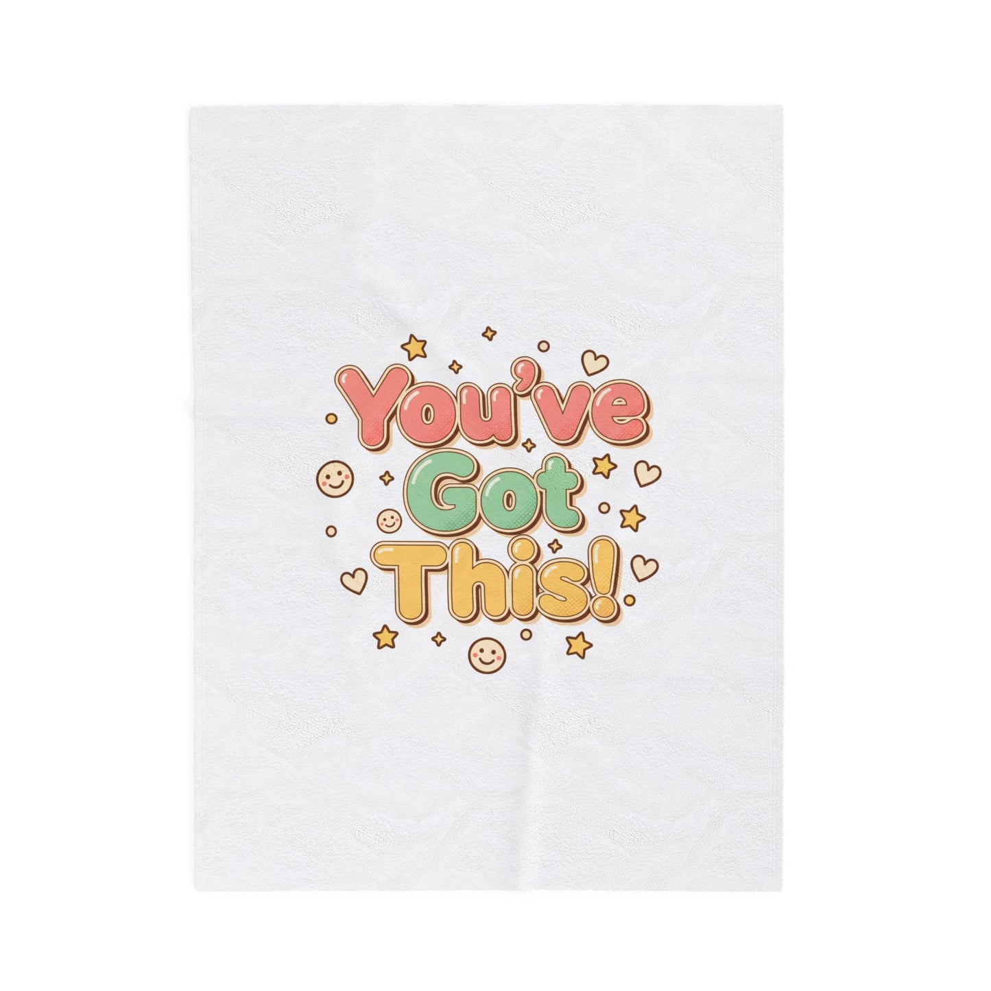 You’ve Got This! Plush Blanket | Playful Conversational Graphics, Cute Affirmation Throw