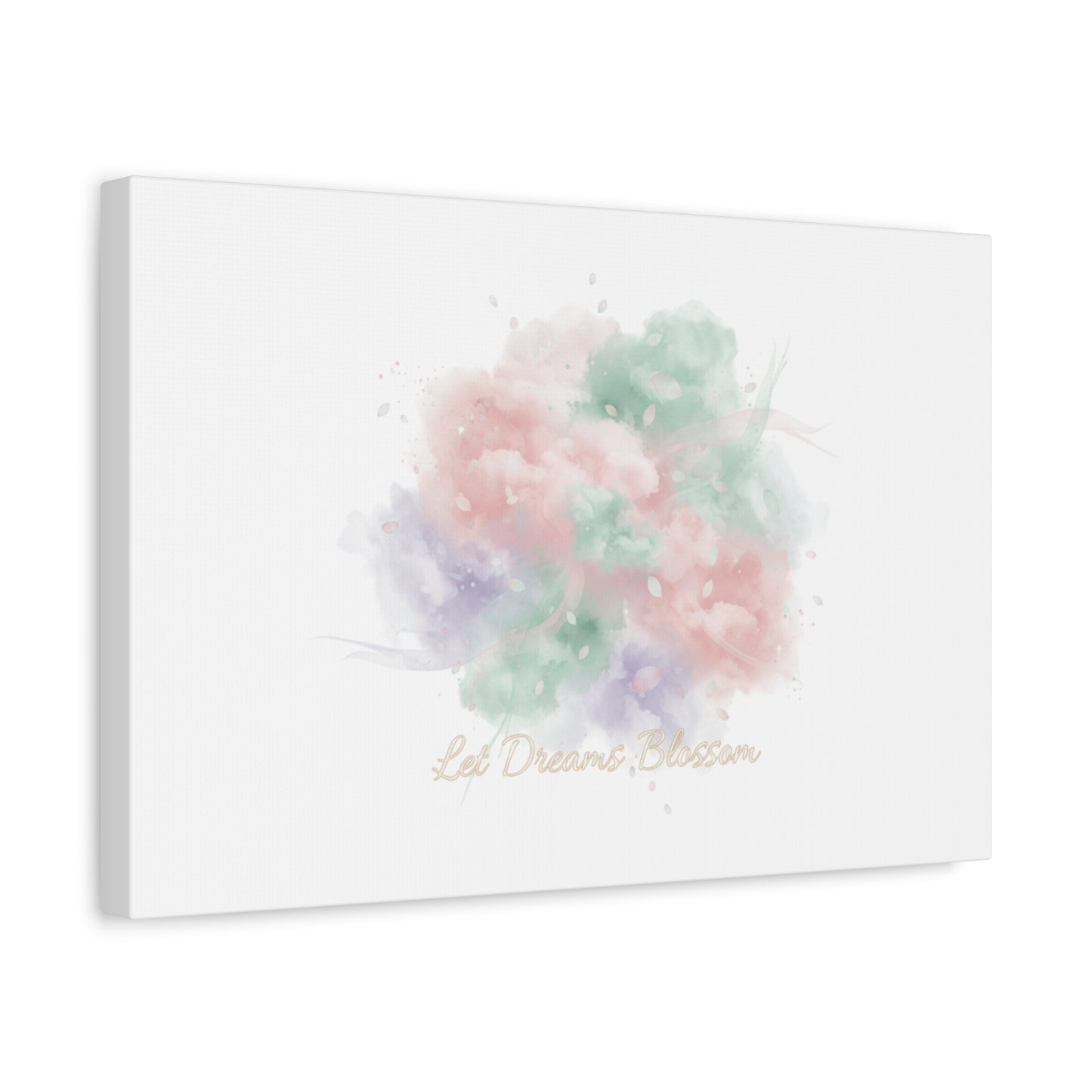Dreamy Pastel Blossom Canvas | Matte Stretched Wall Art, pastel winter design