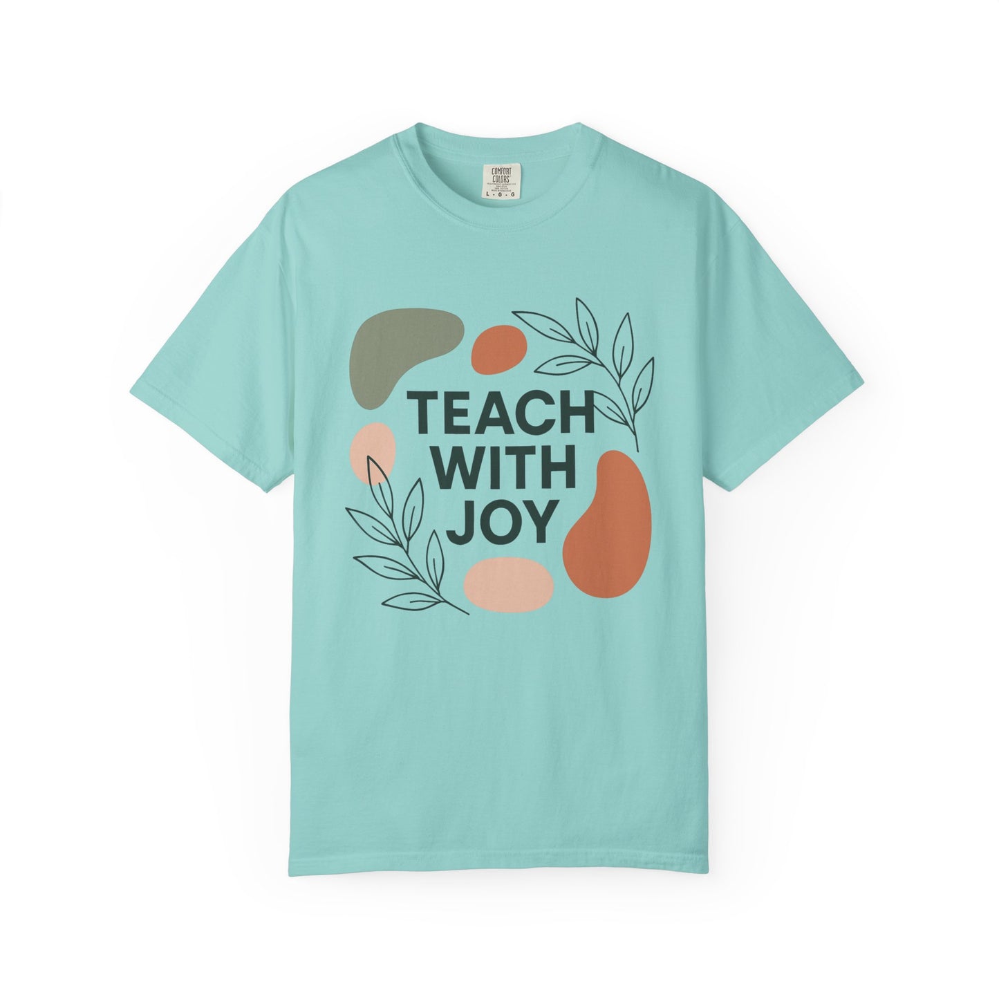 Teach With Joy Shirt | Boho Teacher Tee | Comfort Colors® Graphic T-Shirt