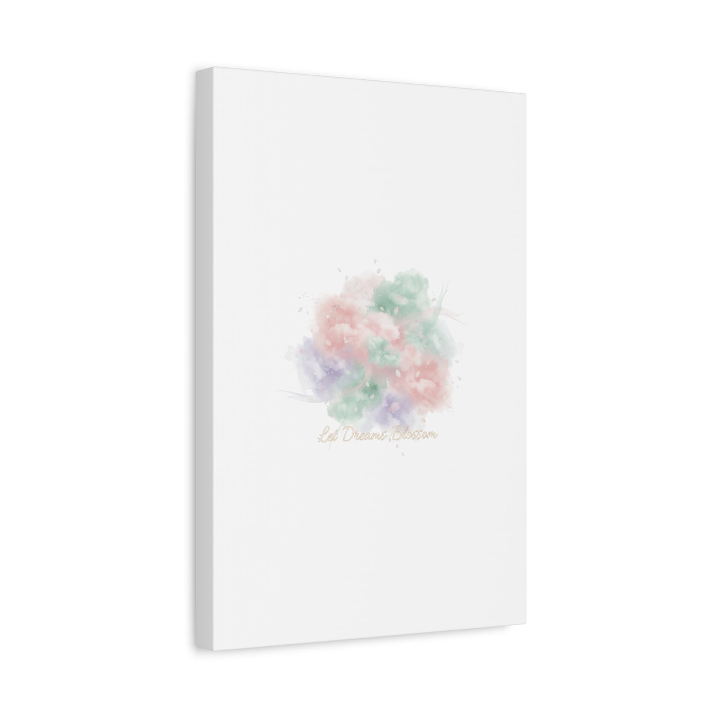Dreamy Pastel Blossom Canvas | Matte Stretched Wall Art, pastel winter design