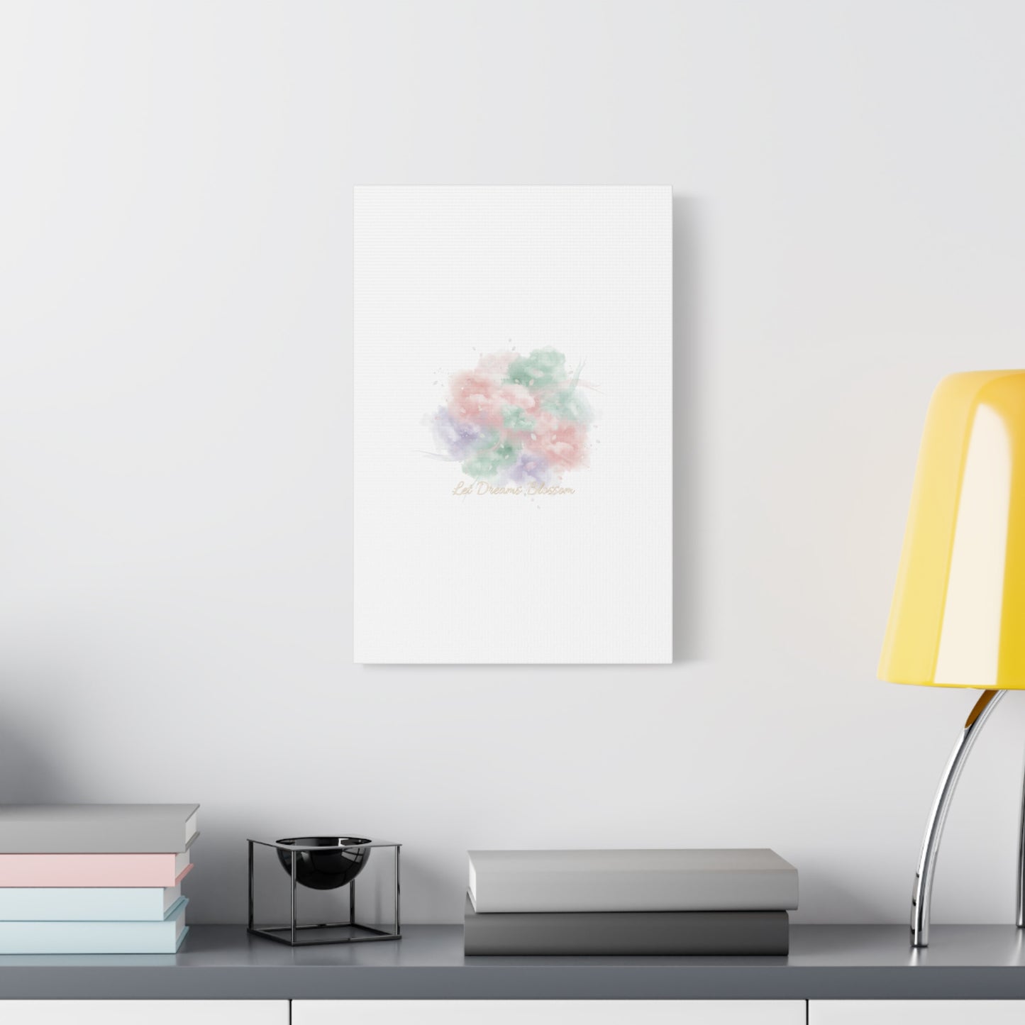 Dreamy Pastel Blossom Canvas | Matte Stretched Wall Art, pastel winter design