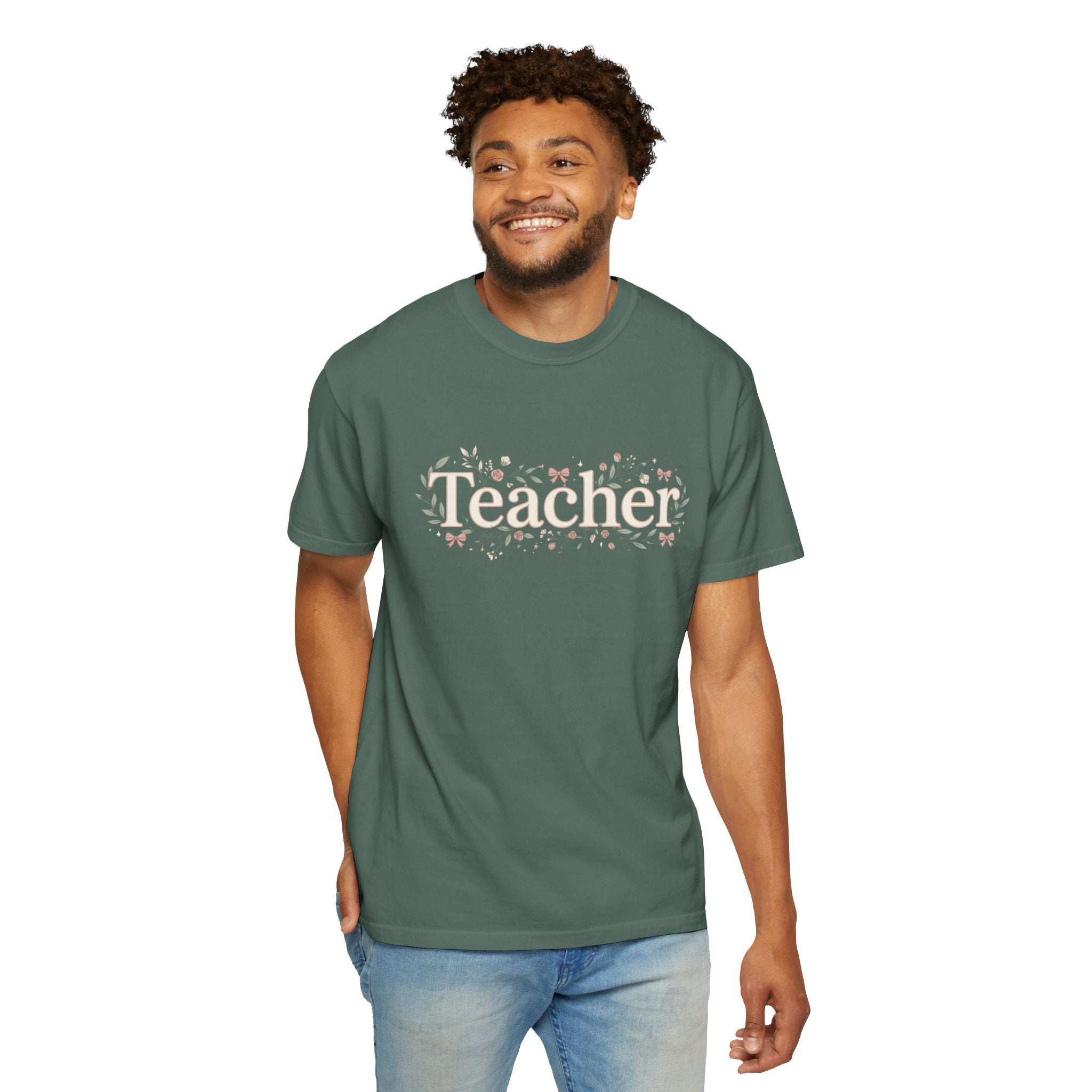 Teacher Floral T‑Shirt