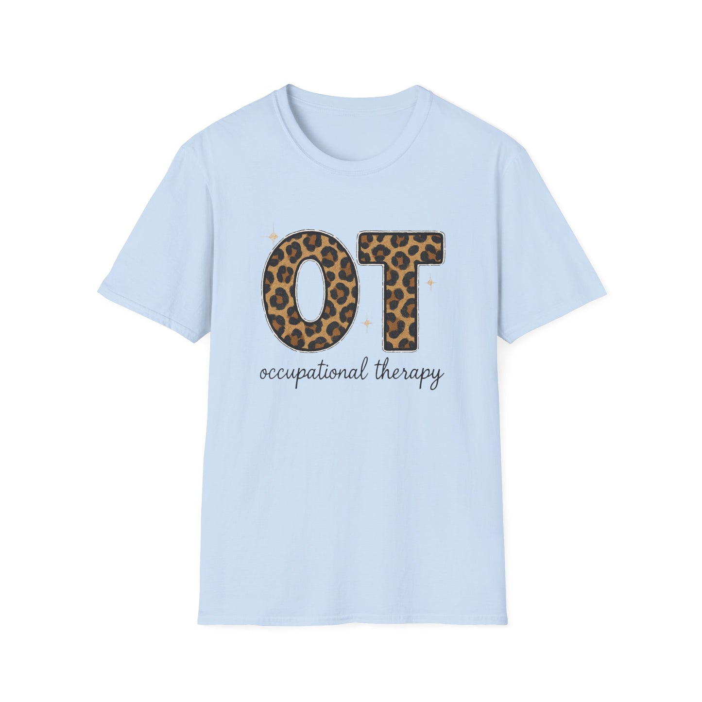 OT Leopard Print Occupational Therapy T-Shirt