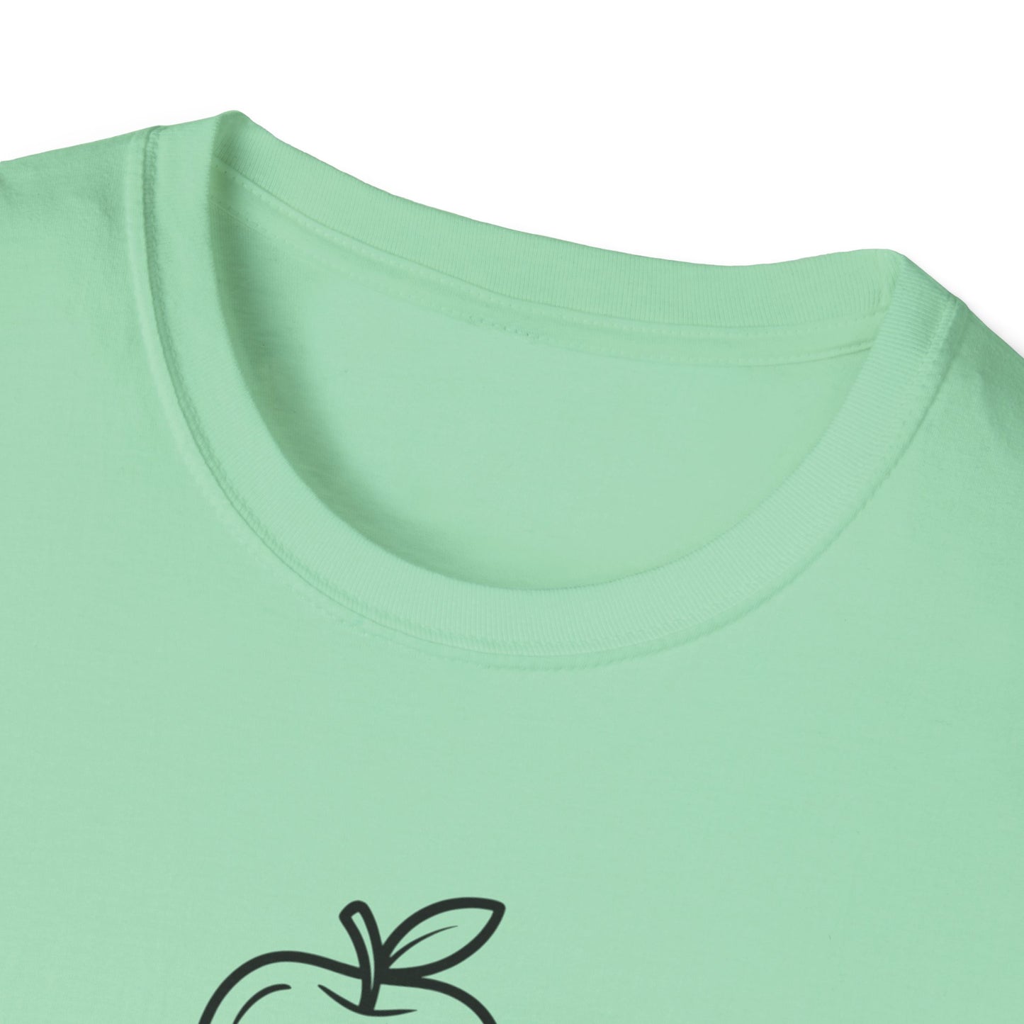 Teacher Apple Stack T‑Shirt — Minimalist Books & Apple Tee for Educators