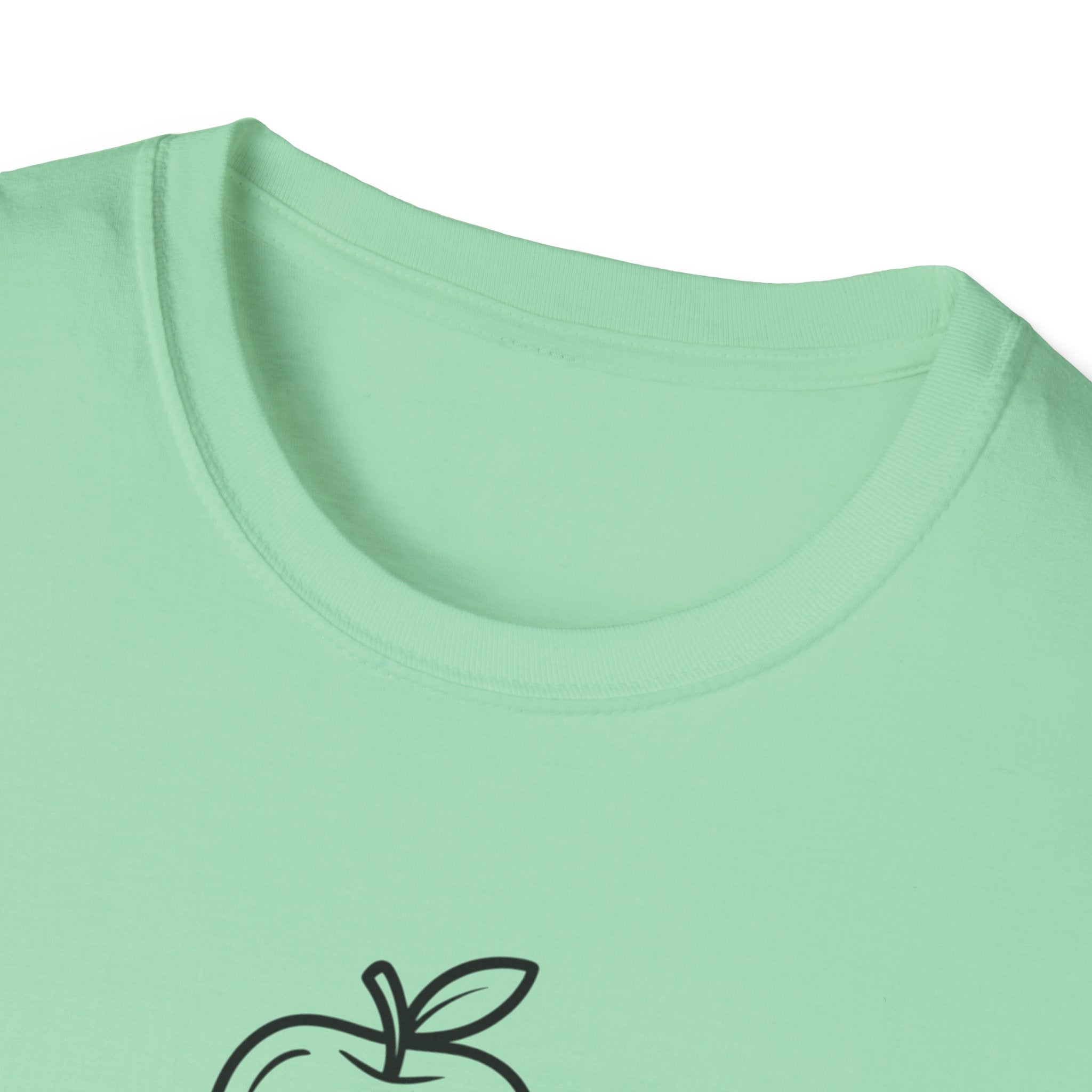 Teacher Apple Stack T‑Shirt — Minimalist Books & Apple Tee for Educators