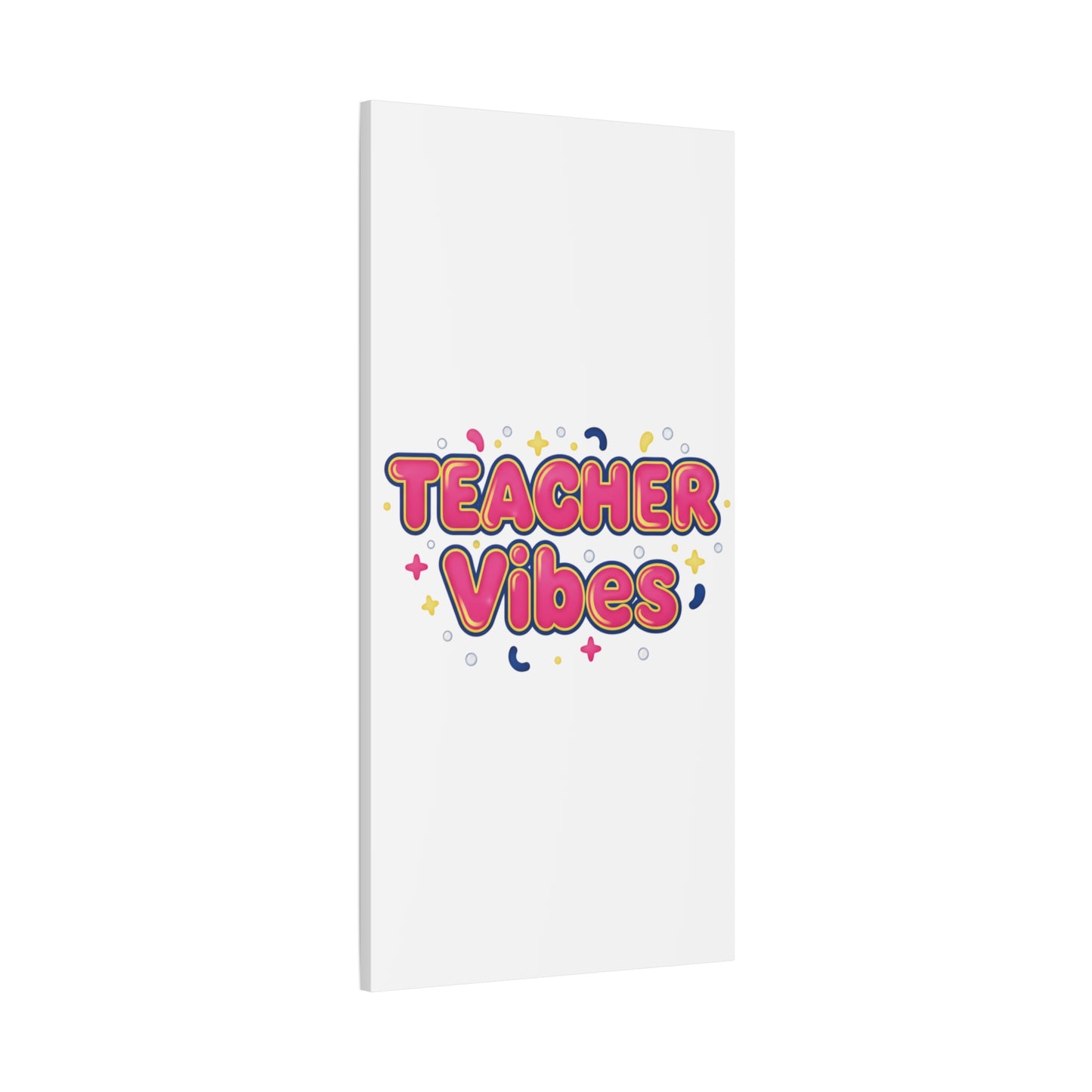 Teacher Vibes Canvas | Dopamine Decor, Neon Gradient Squishy Art