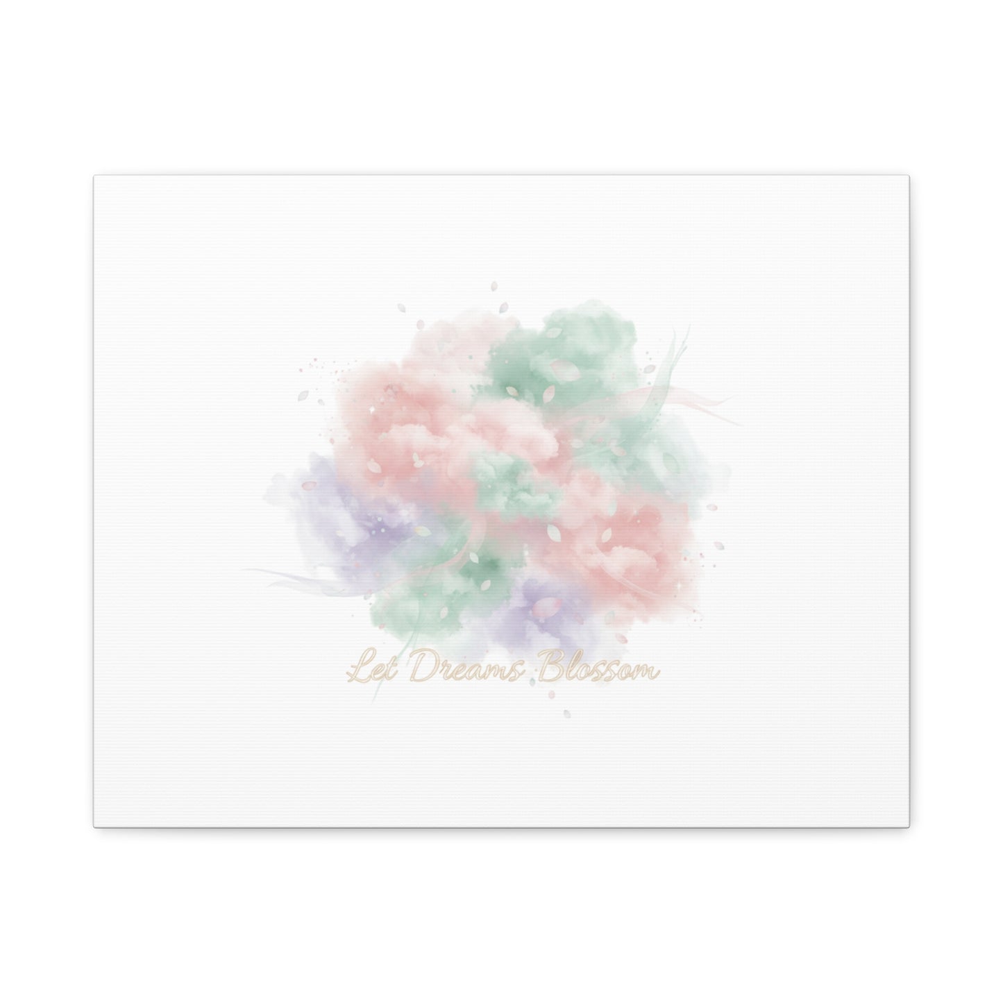 Dreamy Pastel Blossom Canvas | Matte Stretched Wall Art, pastel winter design