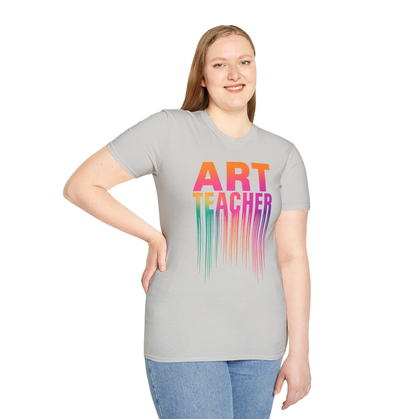 Art Teacher Dripping Paint Tee