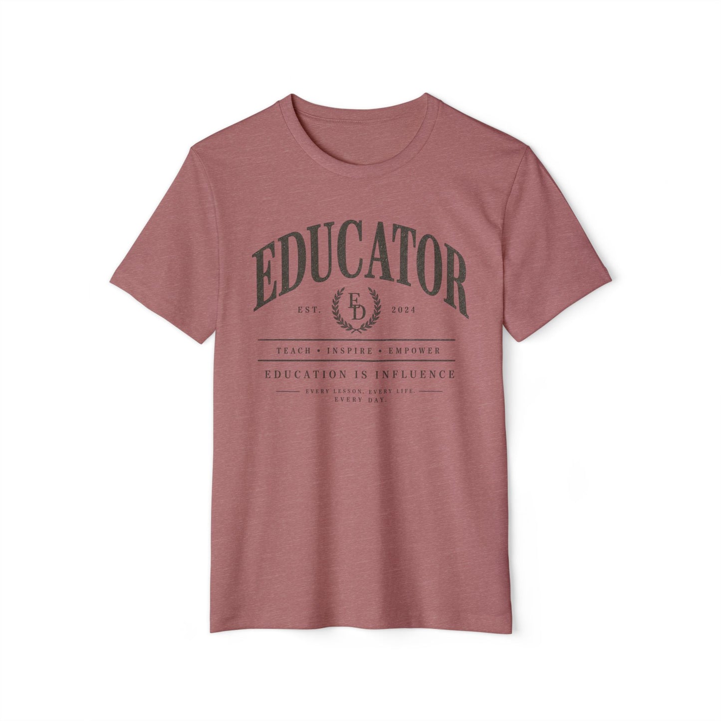 Educator Vintage Tee — Teacher Appreciation Organic Recycled T-Shirt