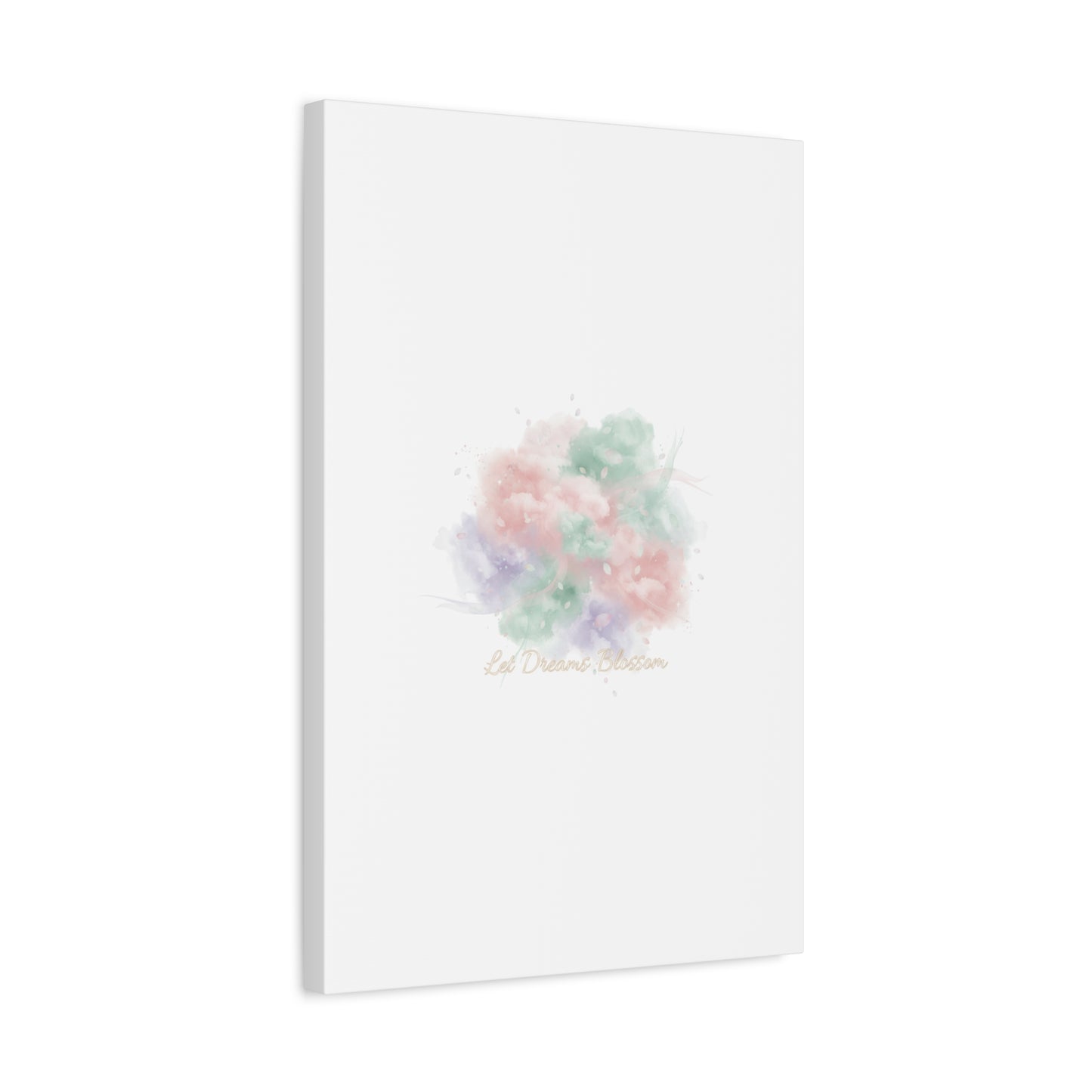 Dreamy Pastel Blossom Canvas | Matte Stretched Wall Art, pastel winter design