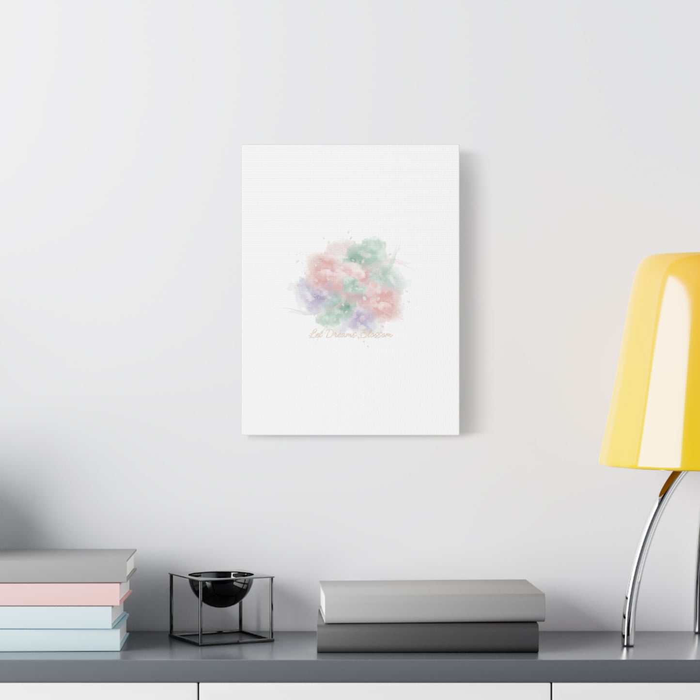 Dreamy Pastel Blossom Canvas | Matte Stretched Wall Art, pastel winter design