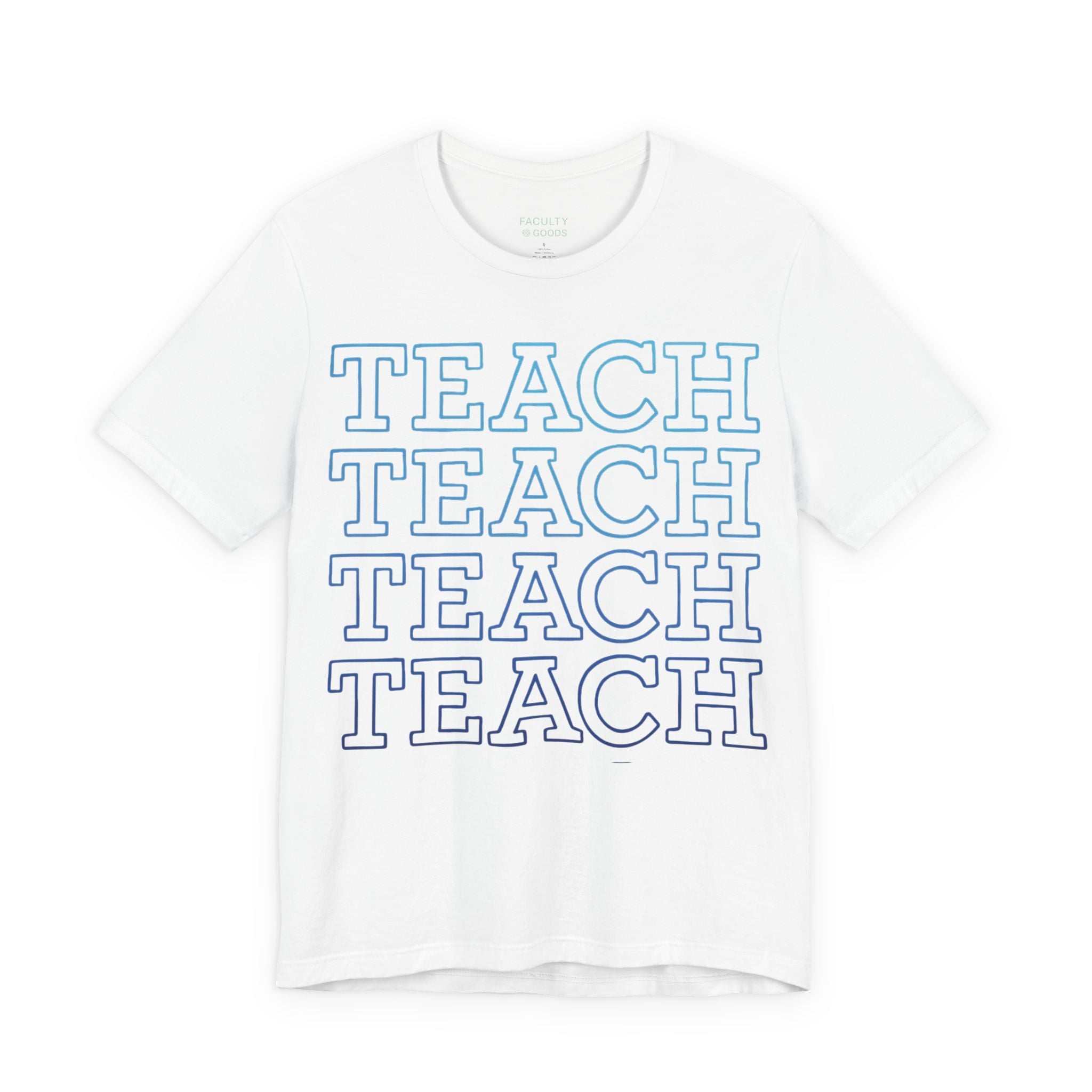 Blue Ombre TEACH Tee