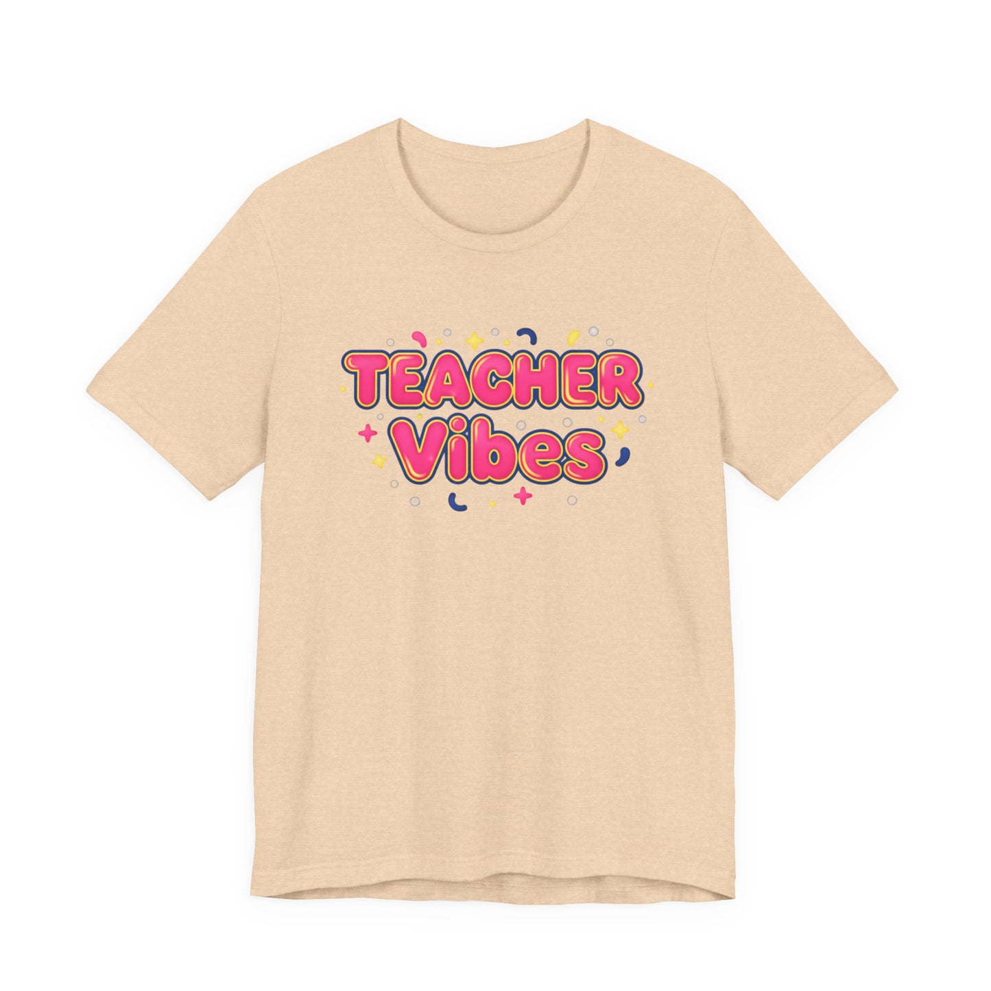 Teacher Vibes Tee | Dopamine Decor, Neon Gradient Squishy Text