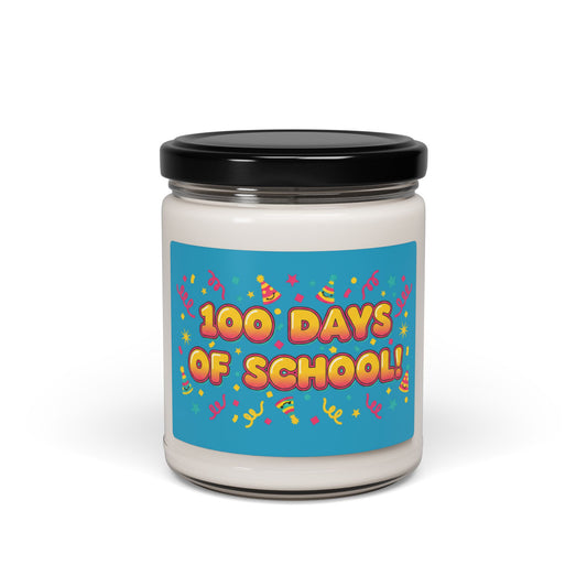 100 Days of School Candle | Sober January Mocktail Humor, Dry January Soy