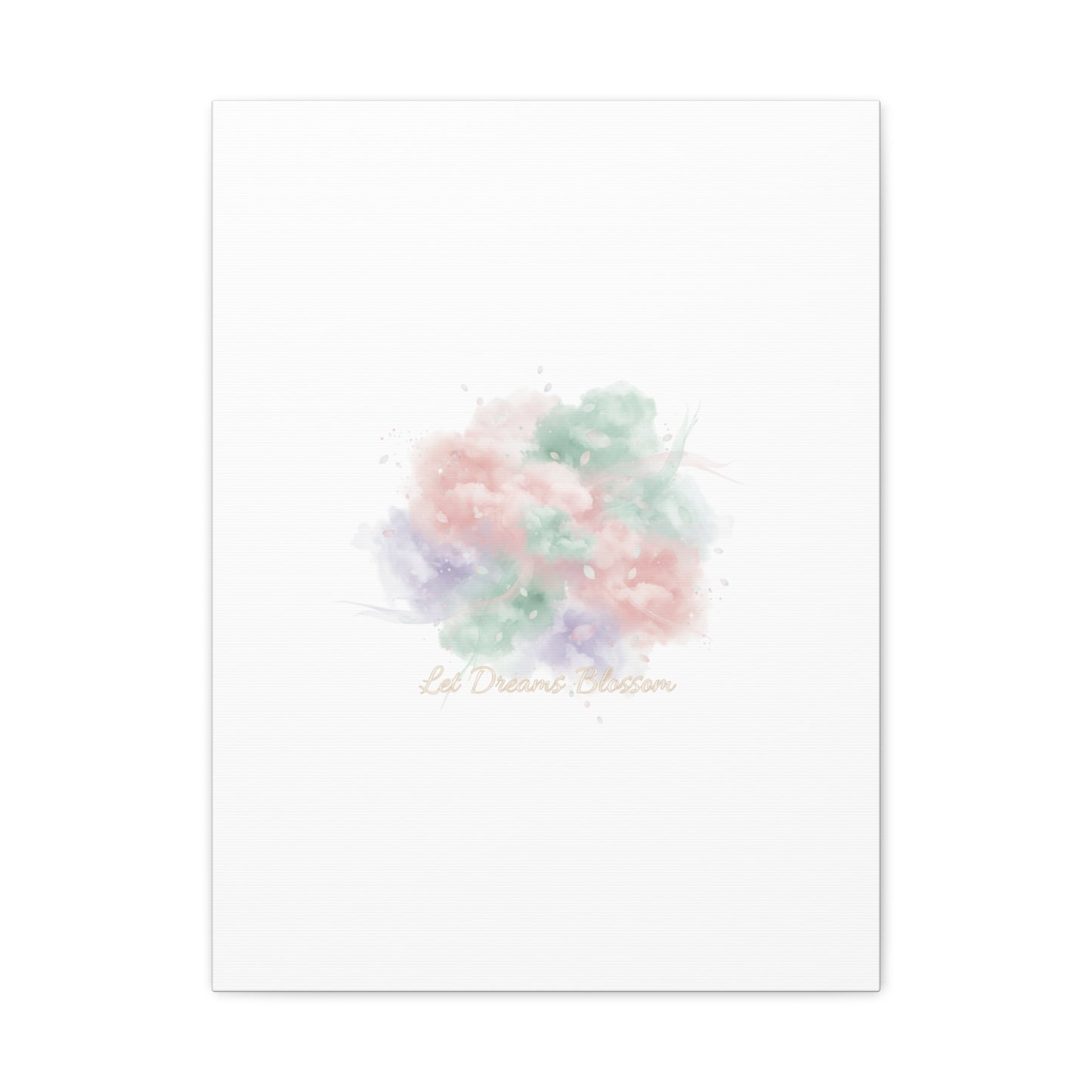 Dreamy Pastel Blossom Canvas | Matte Stretched Wall Art, pastel winter design