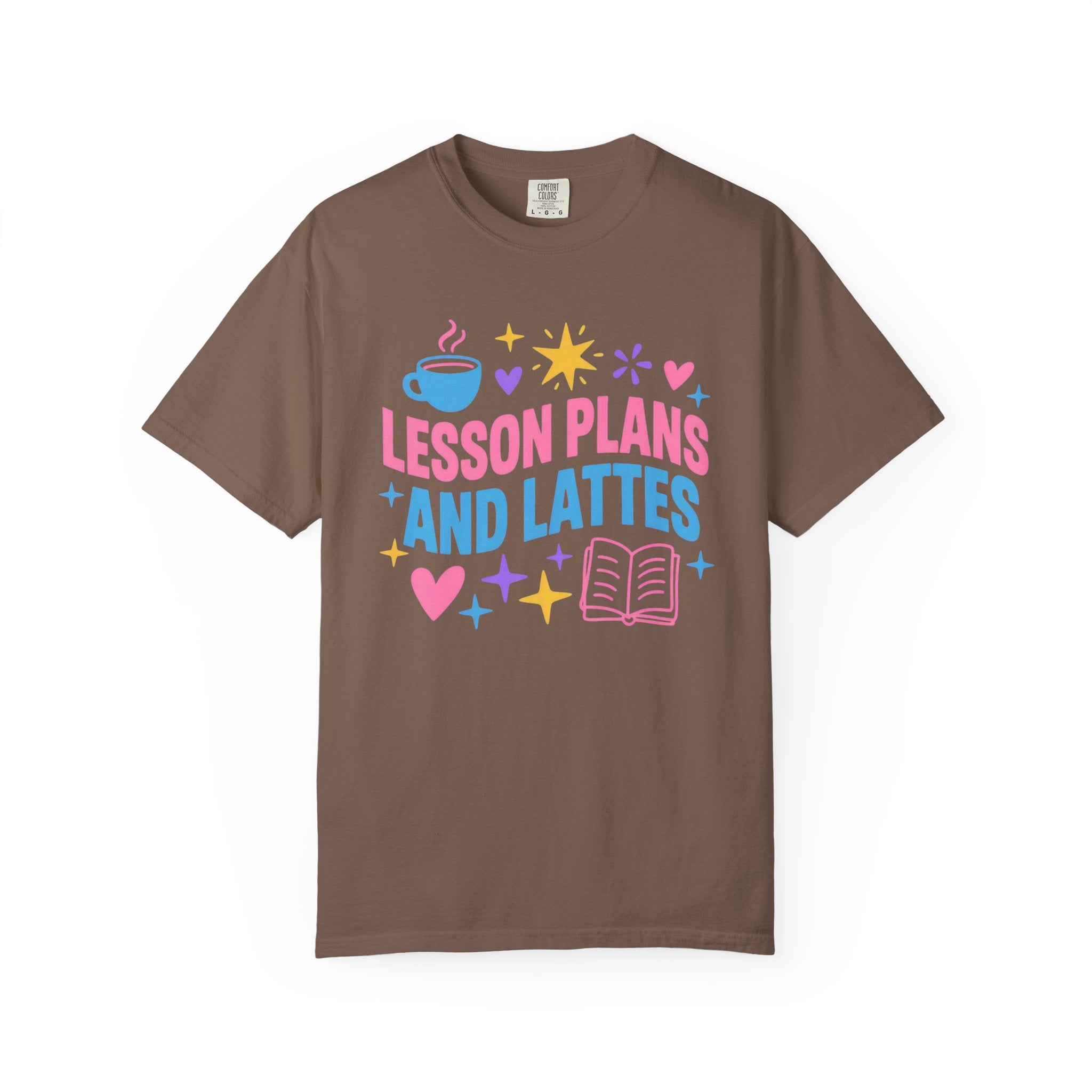 Lesson Plans and Lattes Teacher T-Shirt