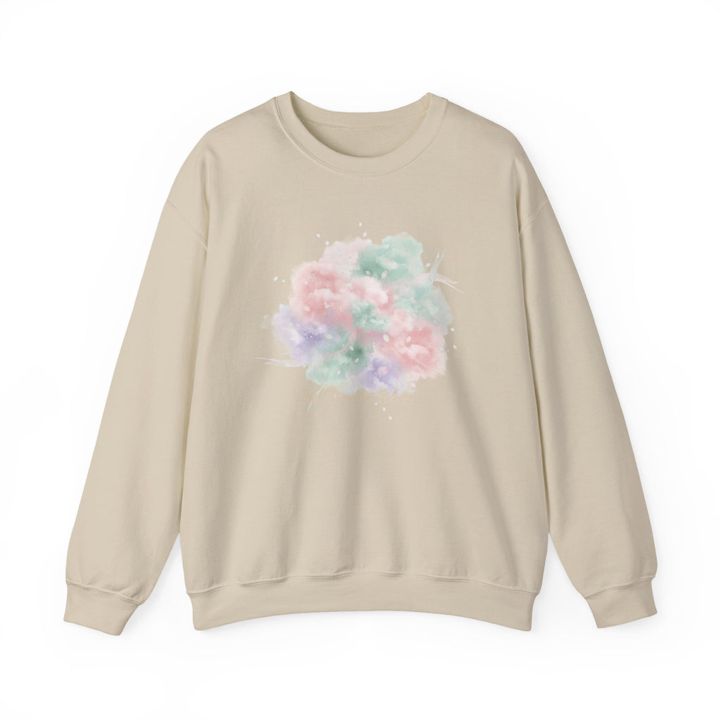 Dreamy Pastel Gradient Crewneck Sweatshirt | pastel winter design, soft spring vibe