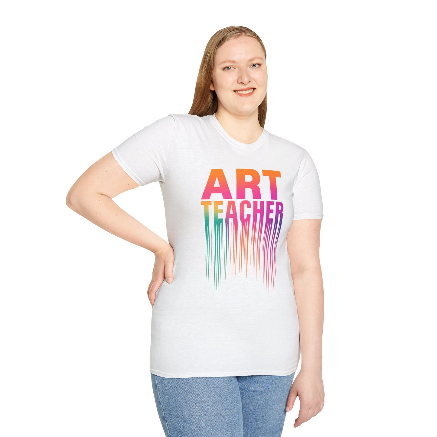 Art Teacher Dripping Paint Tee