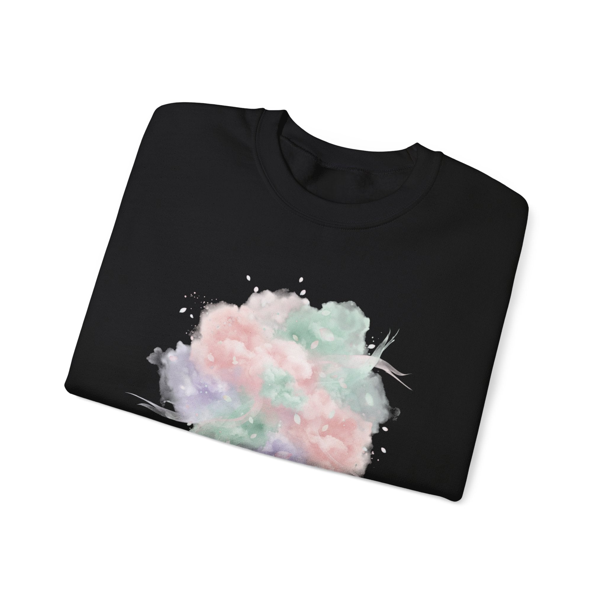 Dreamy Pastel Gradient Crewneck Sweatshirt | pastel winter design, soft spring vibe