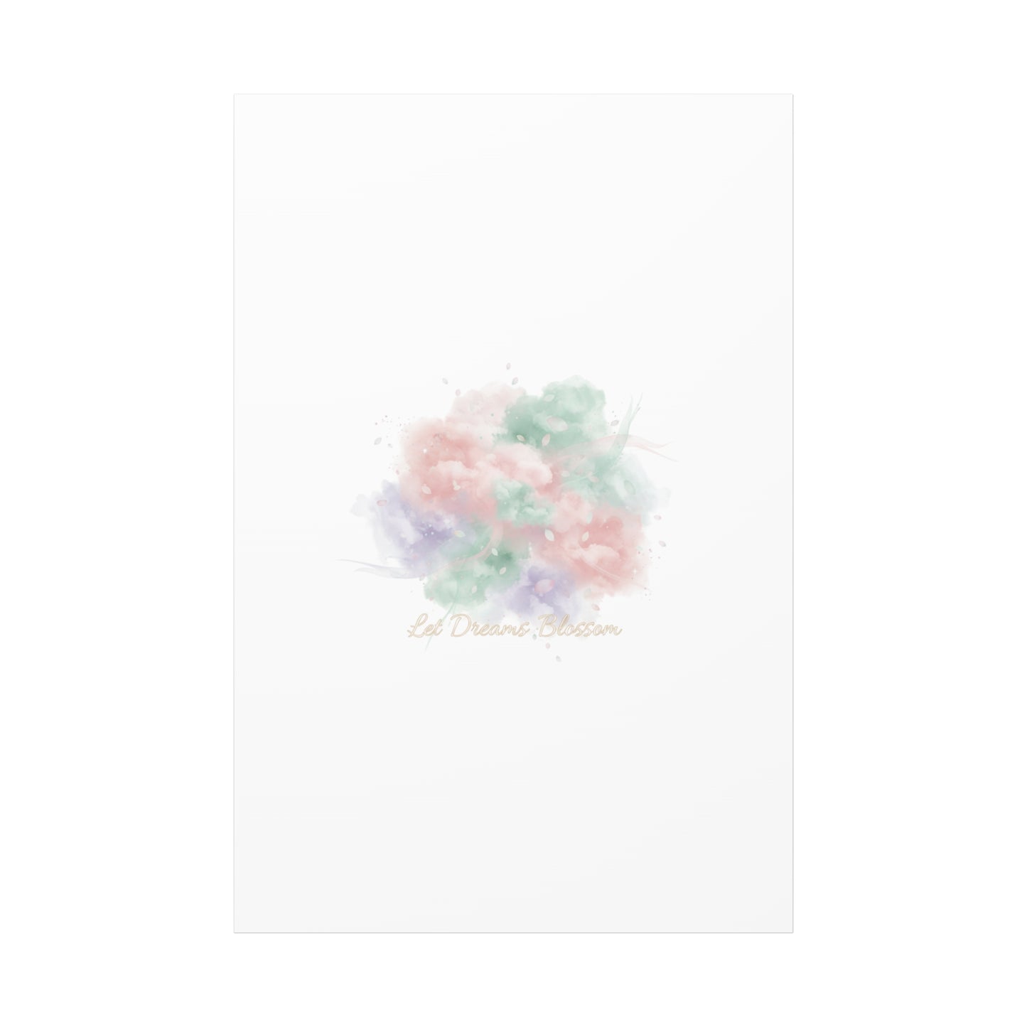 Dreamy Pastel Blossom Canvas | Matte Stretched Wall Art, pastel winter design
