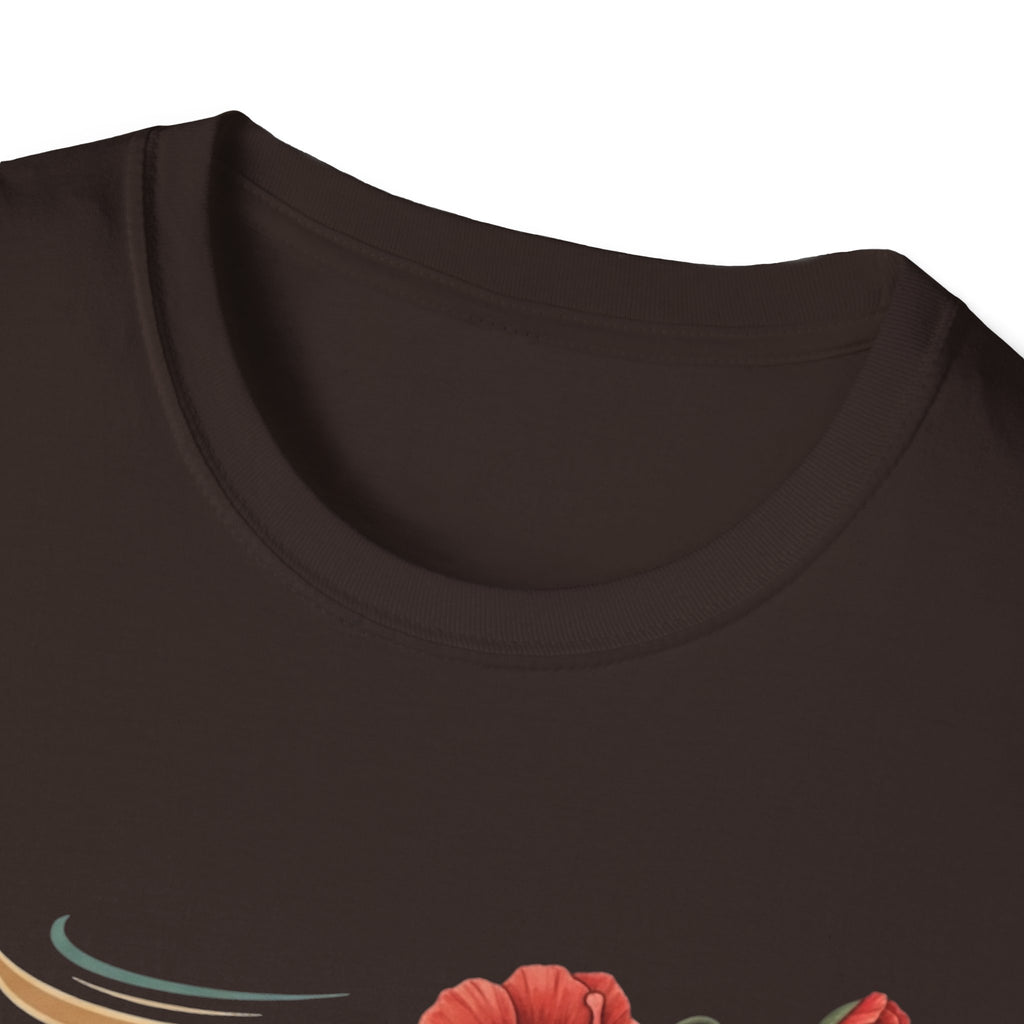Pause Is Power T-Shirt — Floral Inspirational Mindfulness Tee