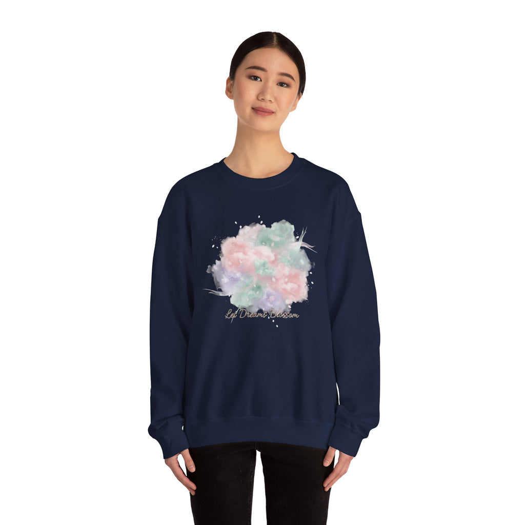 Dreamy Pastel Gradient Crewneck Sweatshirt | pastel winter design, soft spring vibe