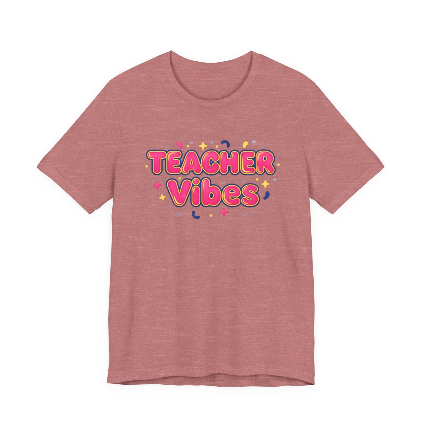 Teacher Vibes Tee | Dopamine Decor, Neon Gradient Squishy Text