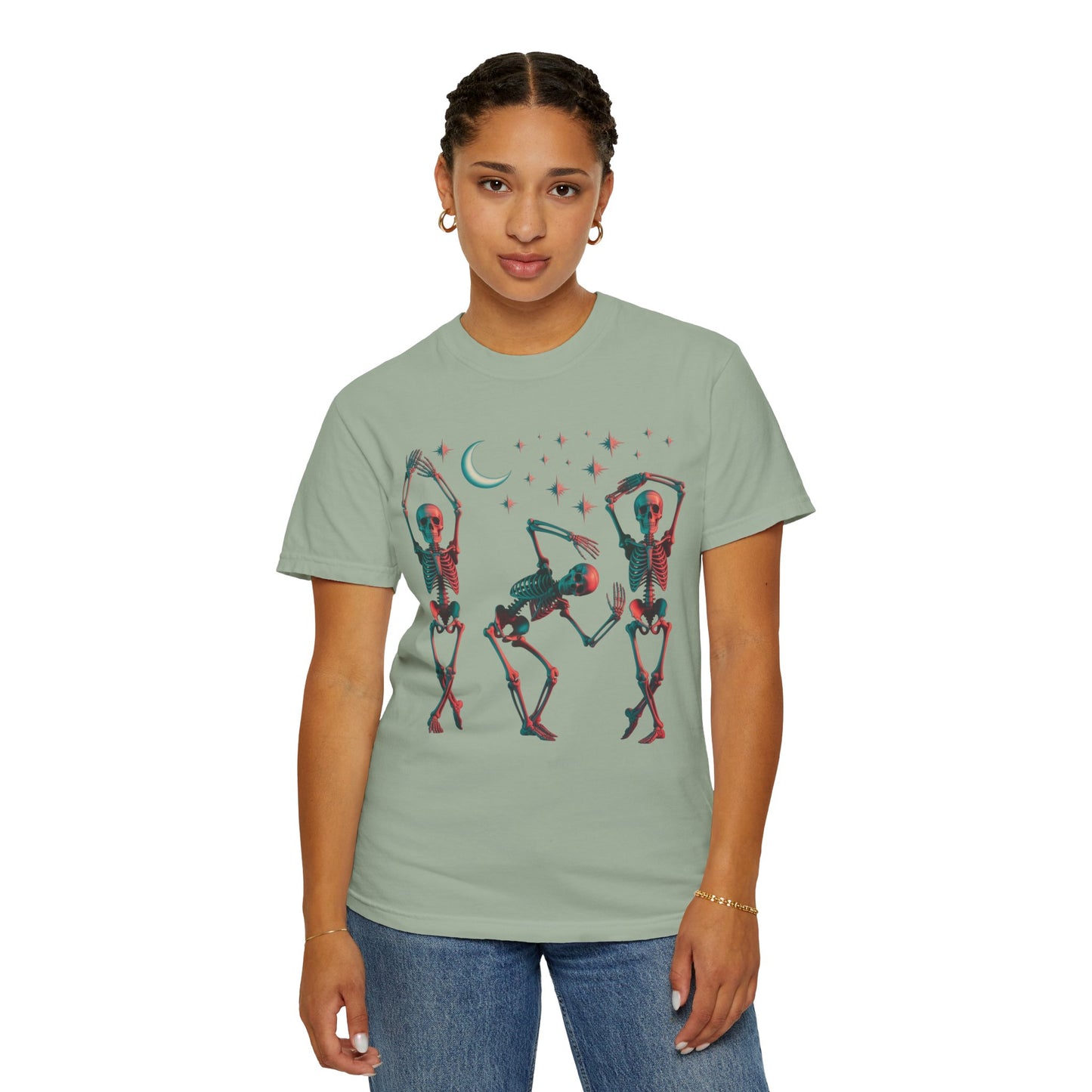 Halloween Dancing Skeletons Comfort Colors T-shirt