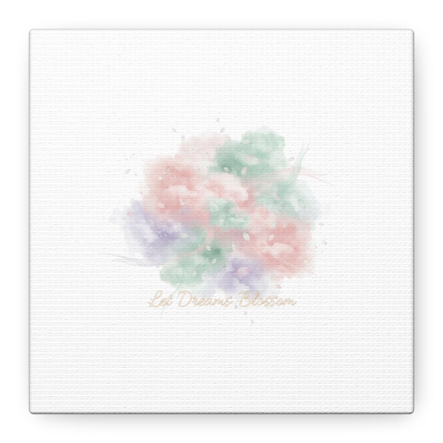 Dreamy Pastel Blossom Canvas | Matte Stretched Wall Art, pastel winter design