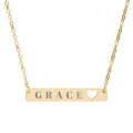 Grace Heart Cutout Bar Necklace