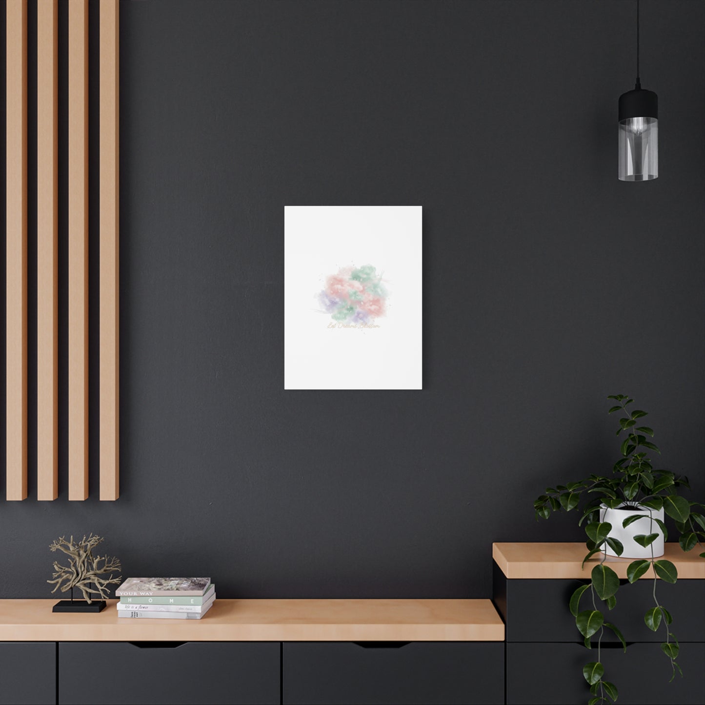 Dreamy Pastel Blossom Canvas | Matte Stretched Wall Art, pastel winter design