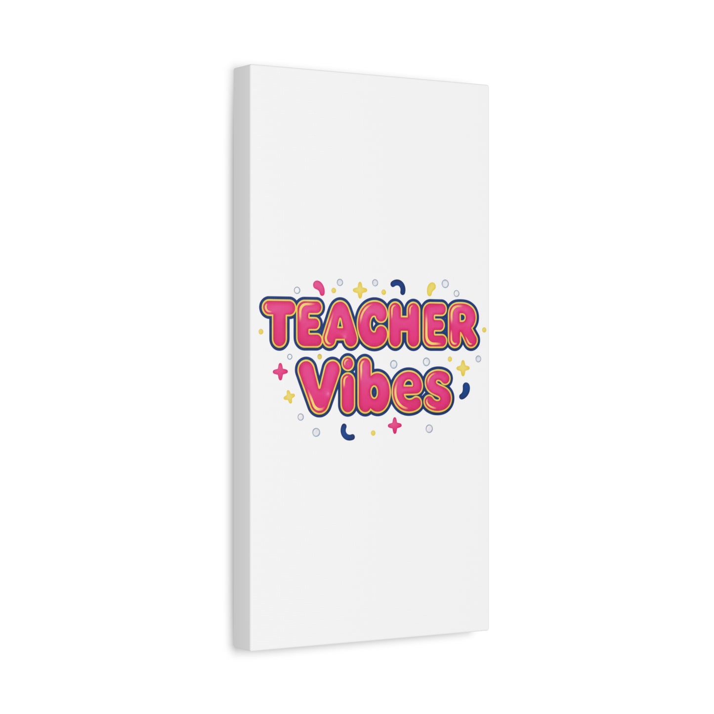 Teacher Vibes Canvas | Dopamine Decor, Neon Gradient Squishy Art
