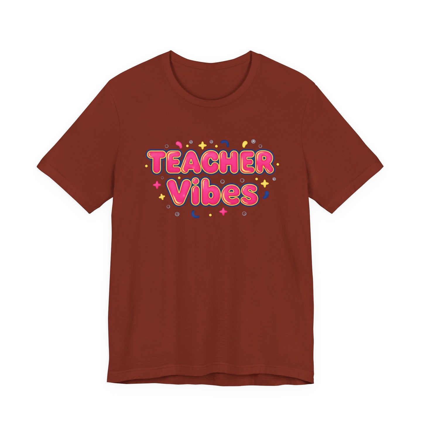 Teacher Vibes Tee | Dopamine Decor, Neon Gradient Squishy Text